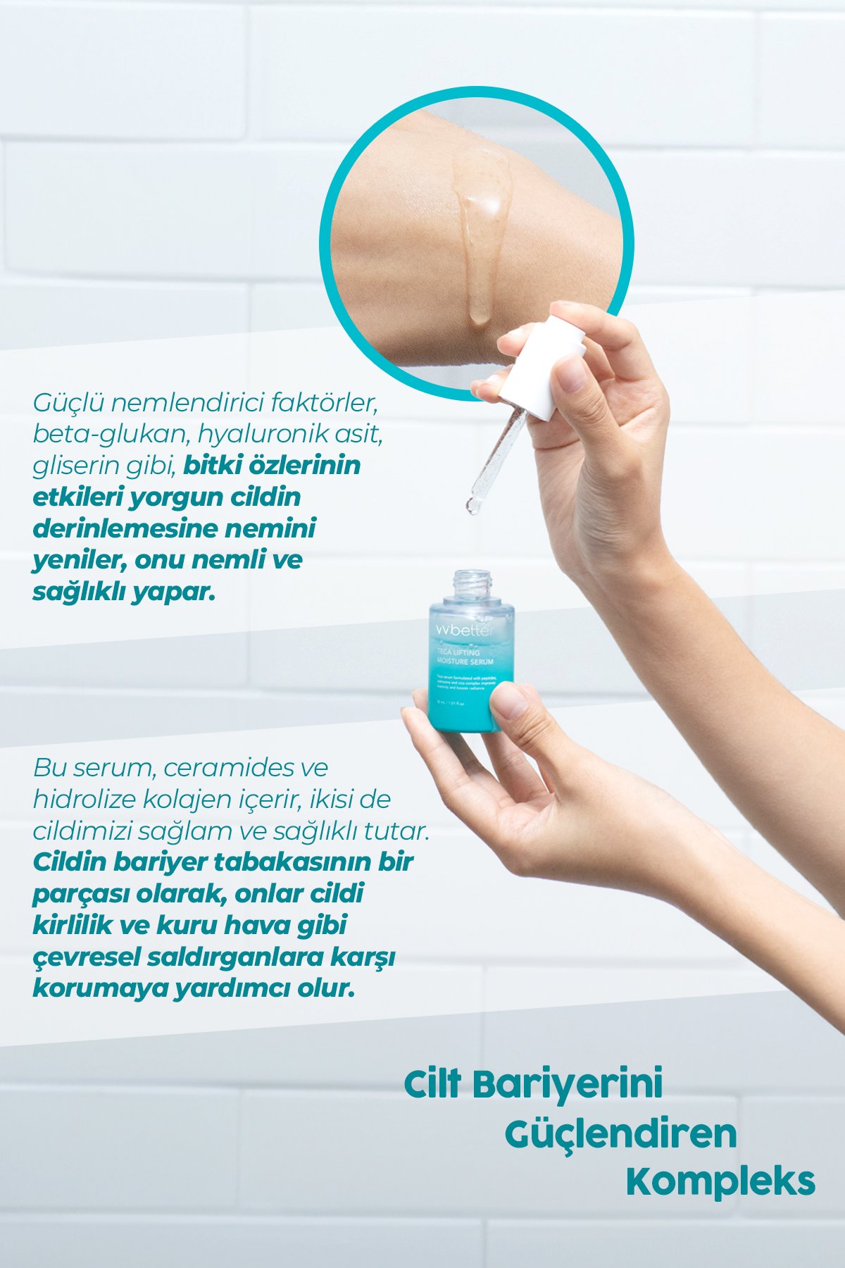 Lifting Etkili Sıkılaştırıcı Kore Nemlendirici Serum 30ml – Yaşlanma Karşıtı & Cilt Tonu Eşitleyici