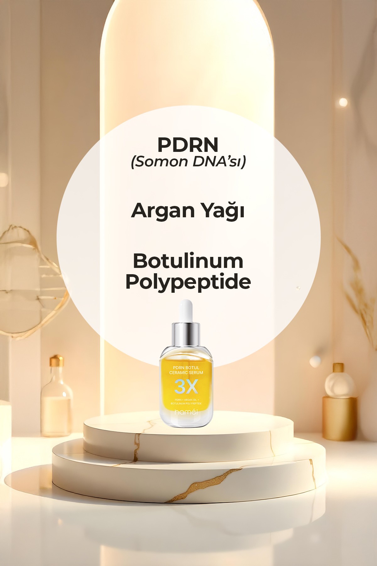 3X PDRN Botul Ceramic Serum Somon DNA lifting Etkili Doku Onarıcı Serum Kore 30ml