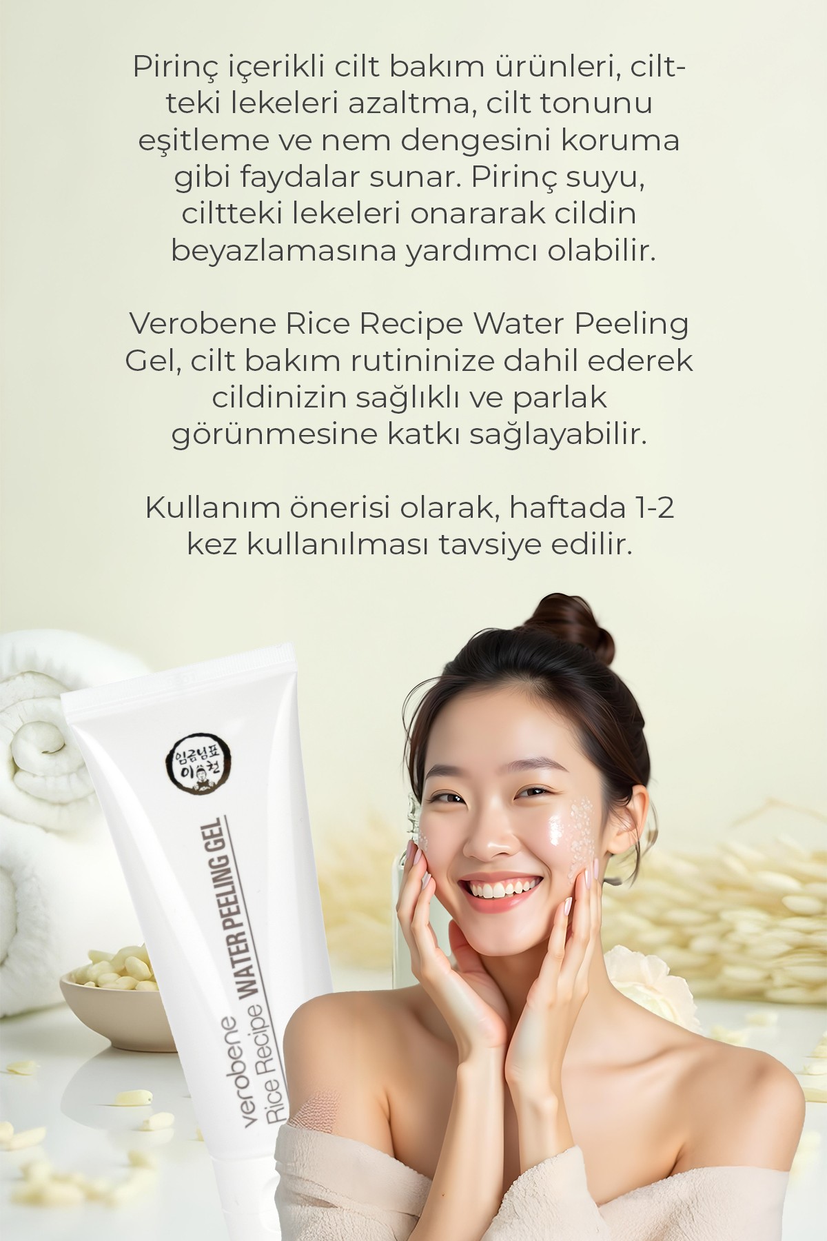 Pirinç Özlü Arındırıcı ve Aydınlatıcı Peeling Jel 100ml