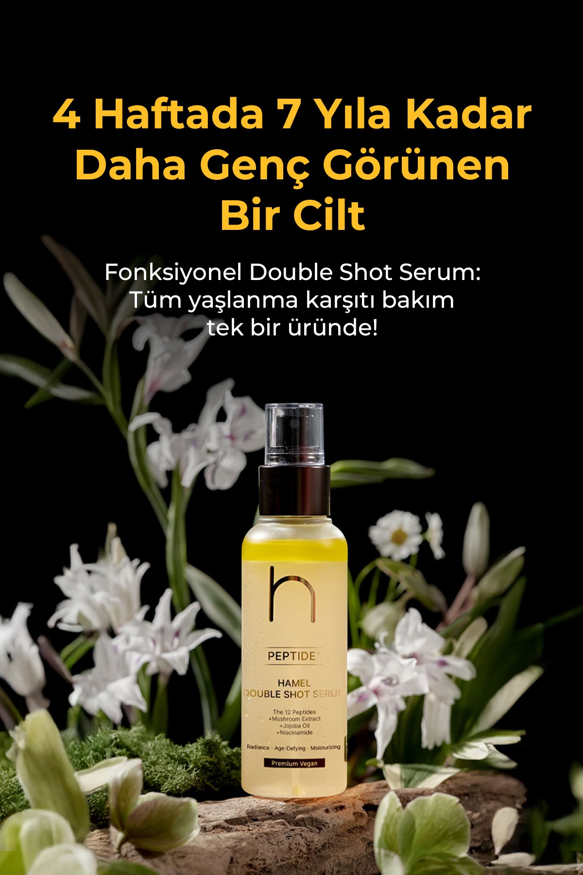 Peptid İçerikli Çift Etkili Güçlendirici Mist Kore Serum 100ml – Kırışıklık Giderici & Aydınlatıcı Nem Bakımı