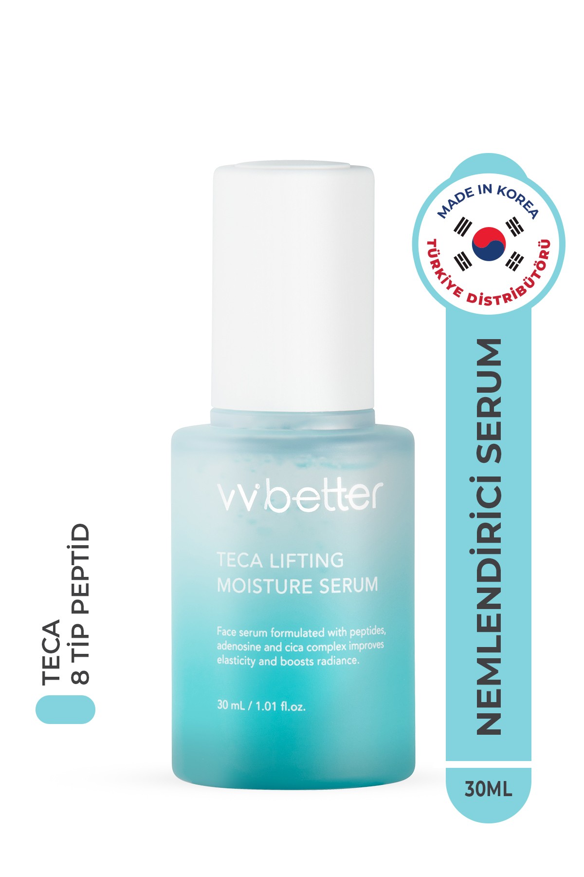 Teca Lifting Moisture Serum Sıkılaştırıcı Nemlendirici Serum Vitamin C Peptid Cica Kore 30ml