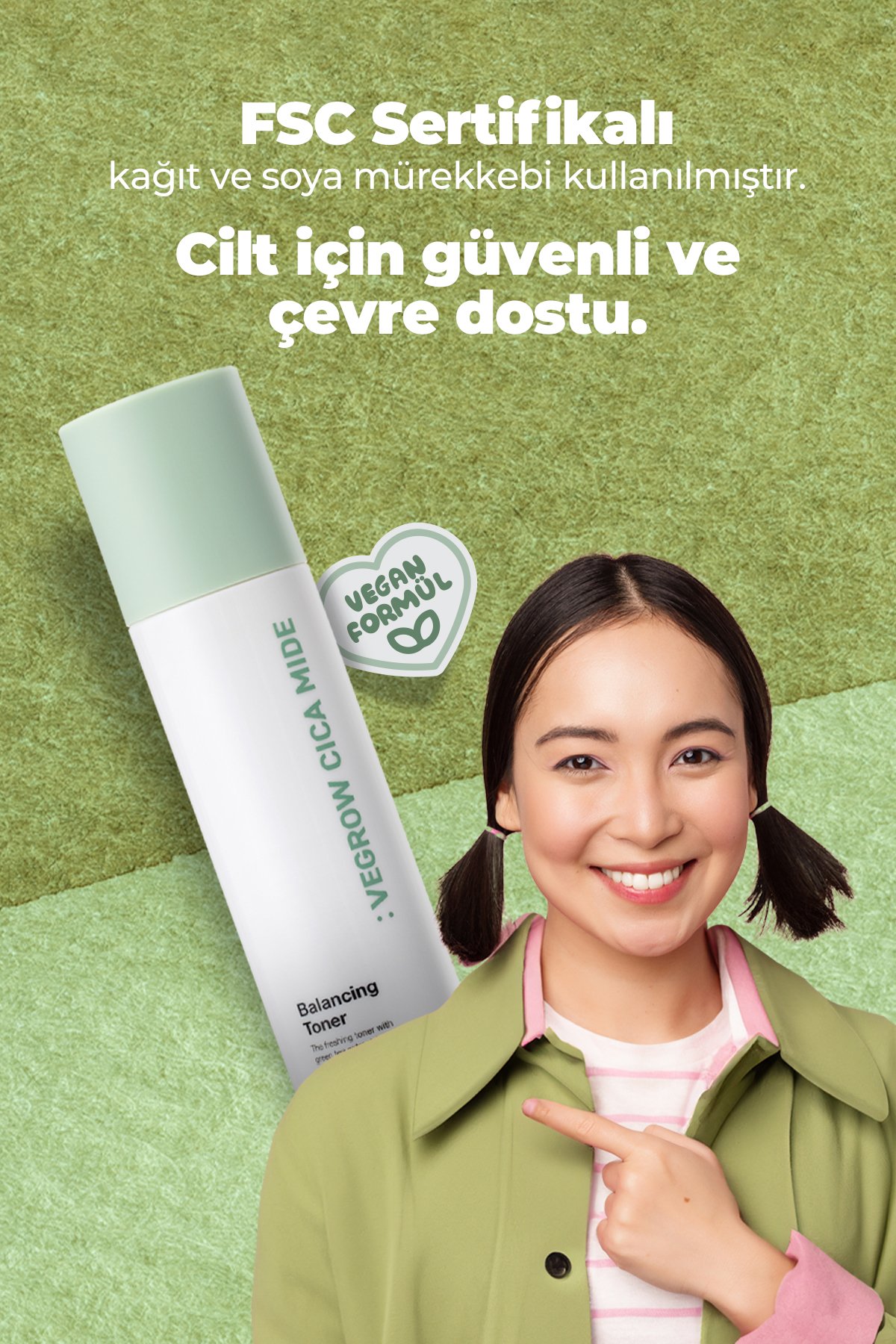 Vegrow Cica Mide Arındırıcı Dengeleyici Cilt Toniği 150ml