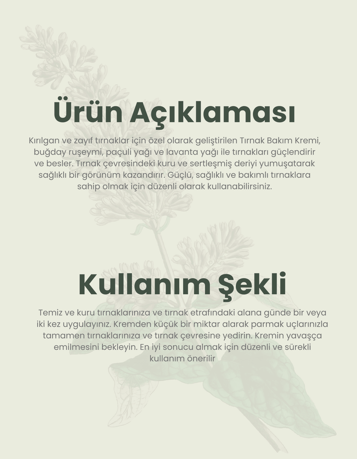 Hekim Elinden Tırnak Bakım Kremi