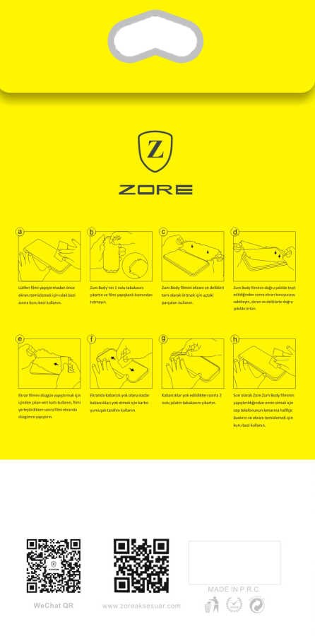 Galaxy Note 9 Zore Zum Body Ekran Koruyucu