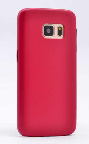 Galaxy S7 Edge Kılıf Zore 1-1 Deri Soft Kapak