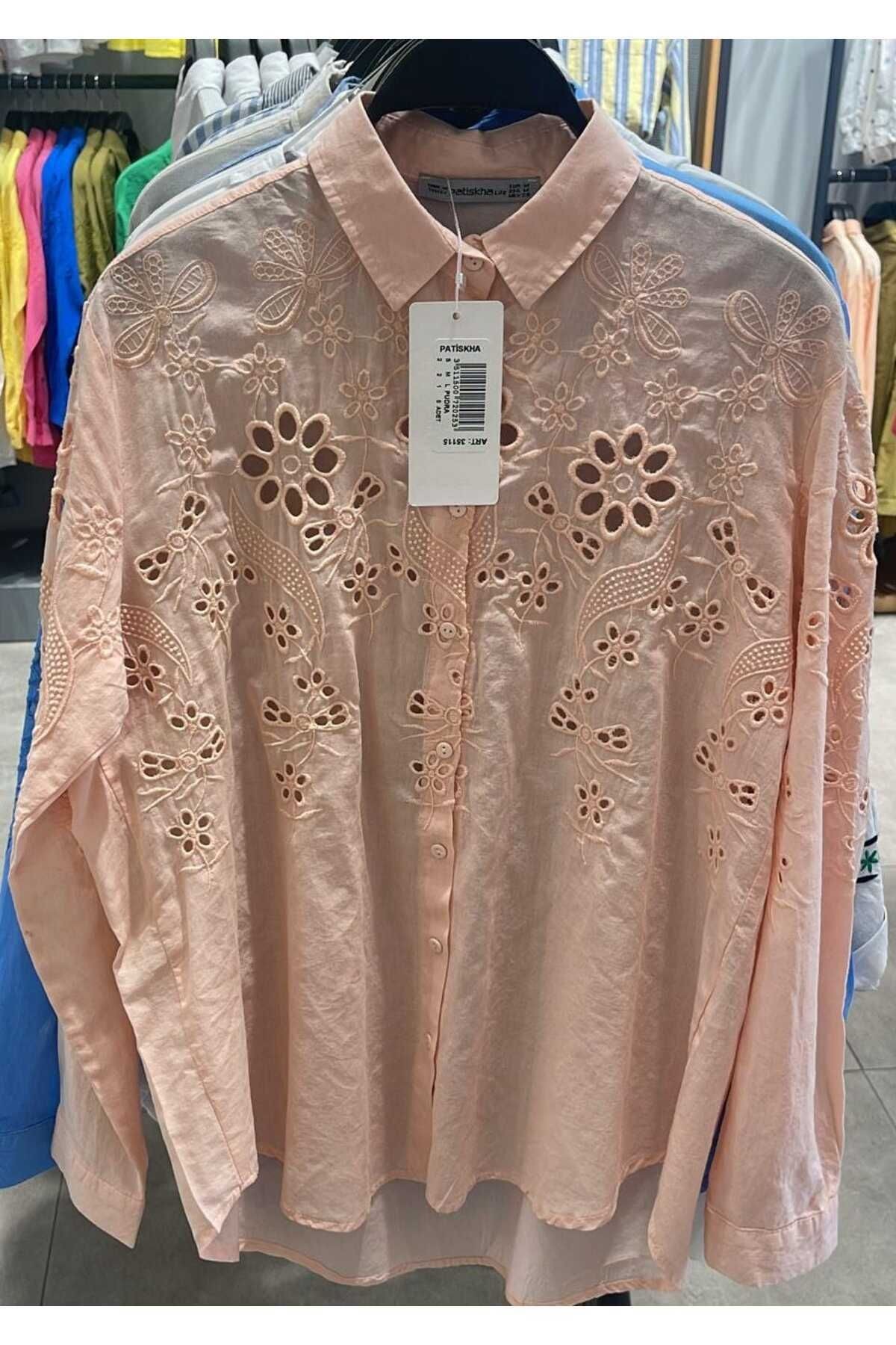 Kadın %100 Pamuk Ince Fisto Gömlek 1 Beden Ufak Alınız