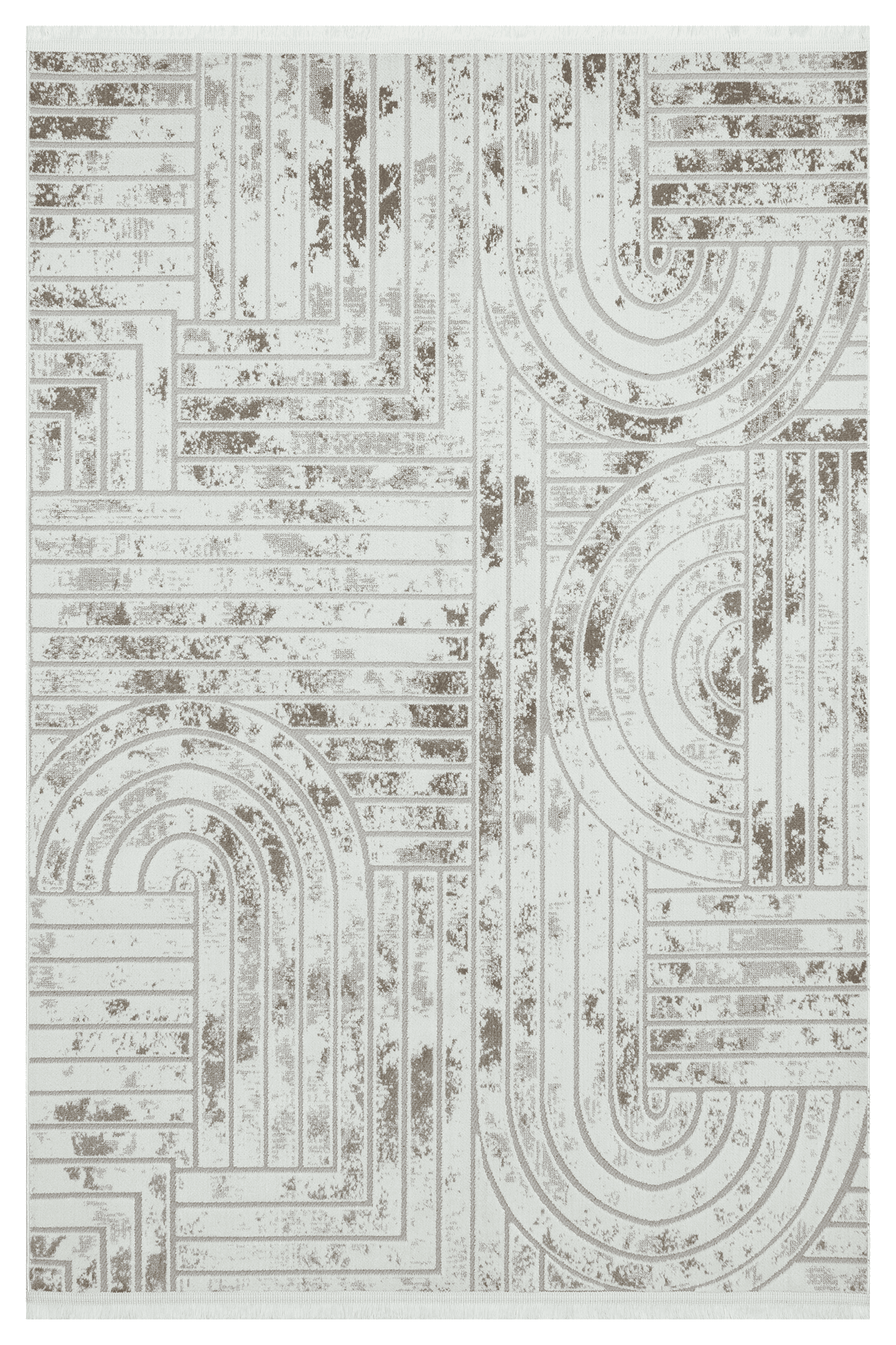 Yaldız Halı Geometrik - Kemik-Gri