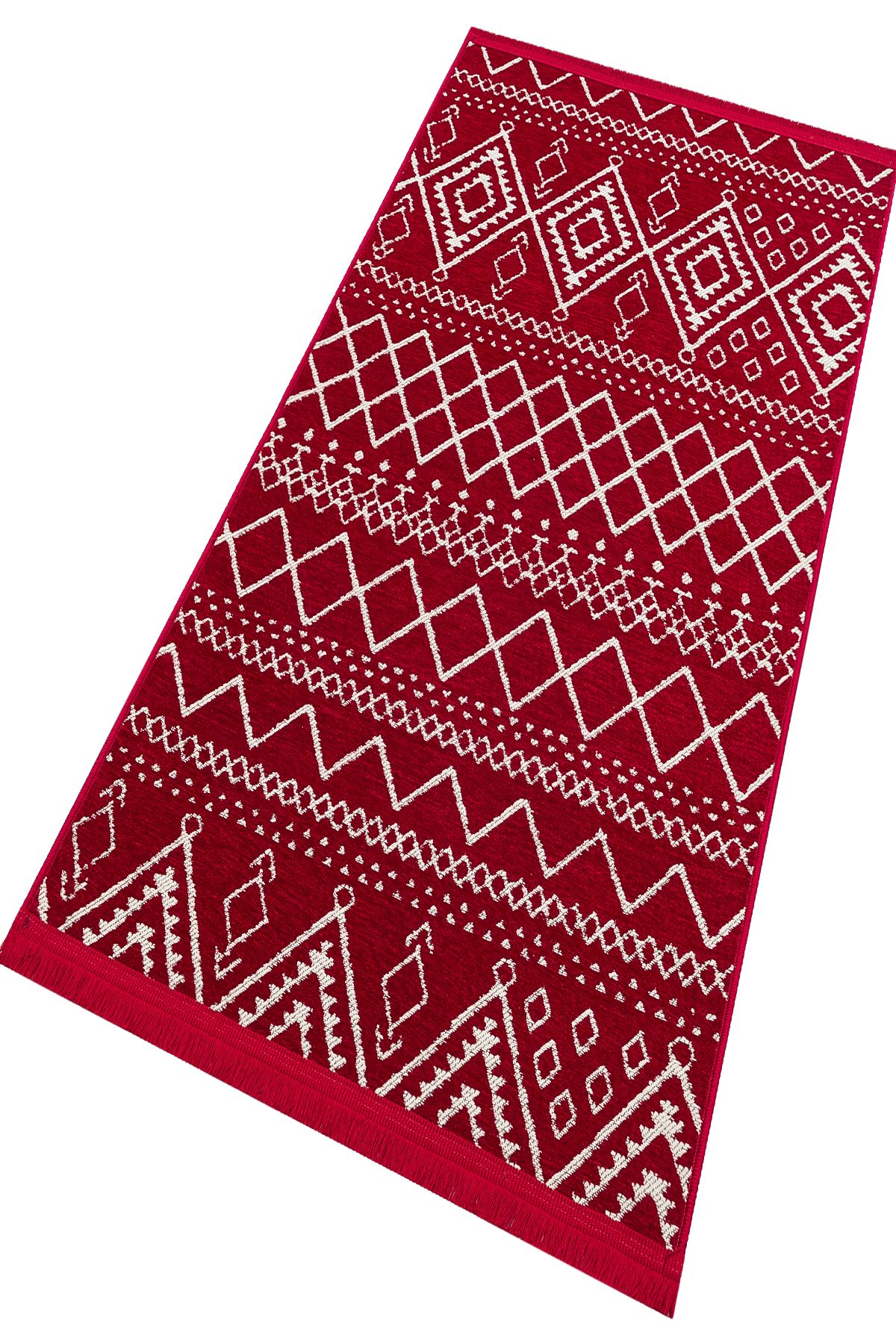 Üsküp Kilim Halı - Bordo-Ekru