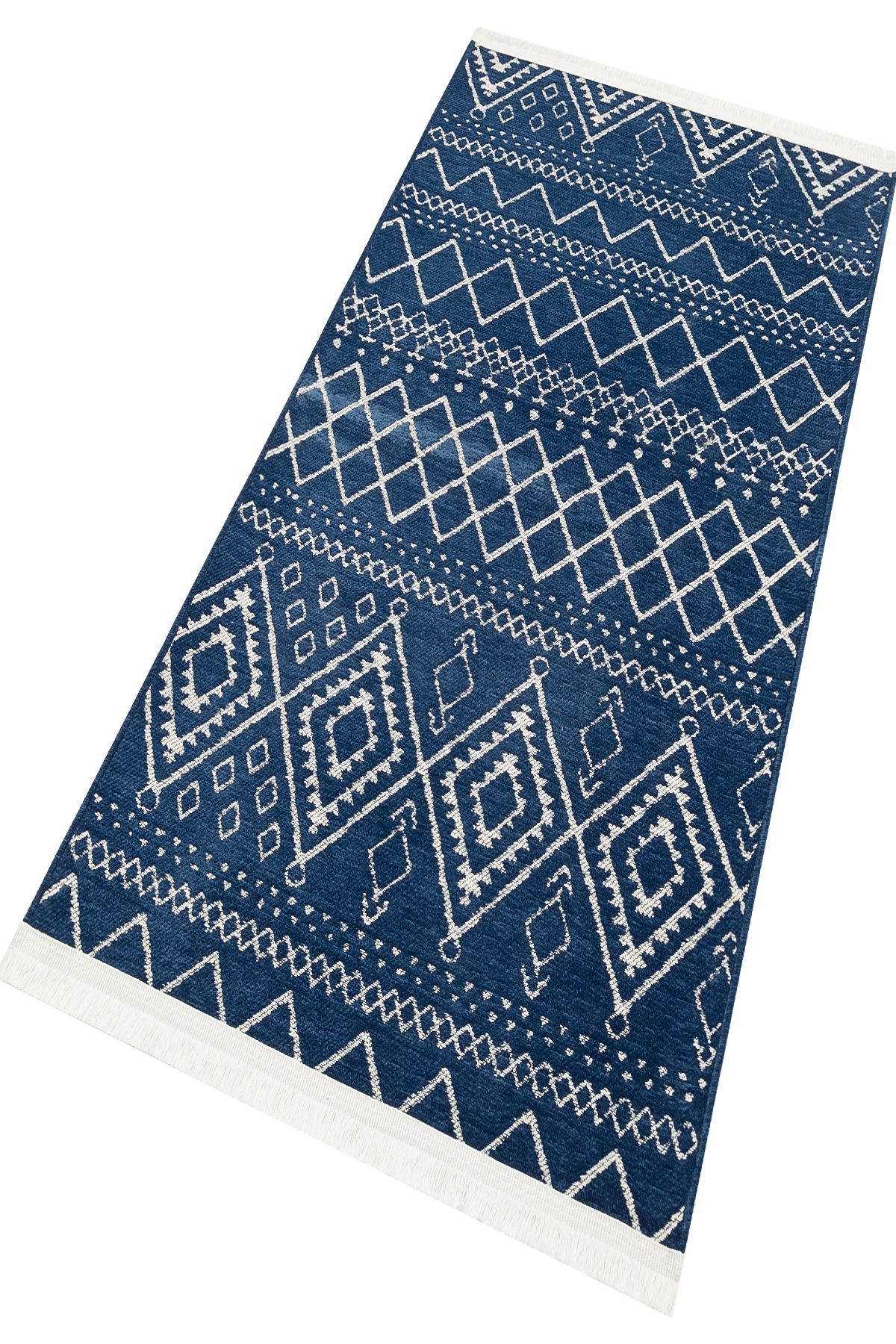 Üsküp Kilim Halı - Mavi-Ekru