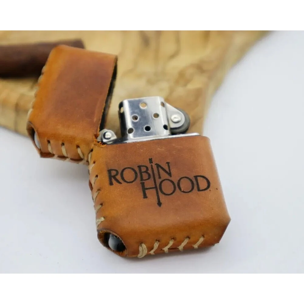 BENZİNLİ ÇAKMAK DERİ KAPLI