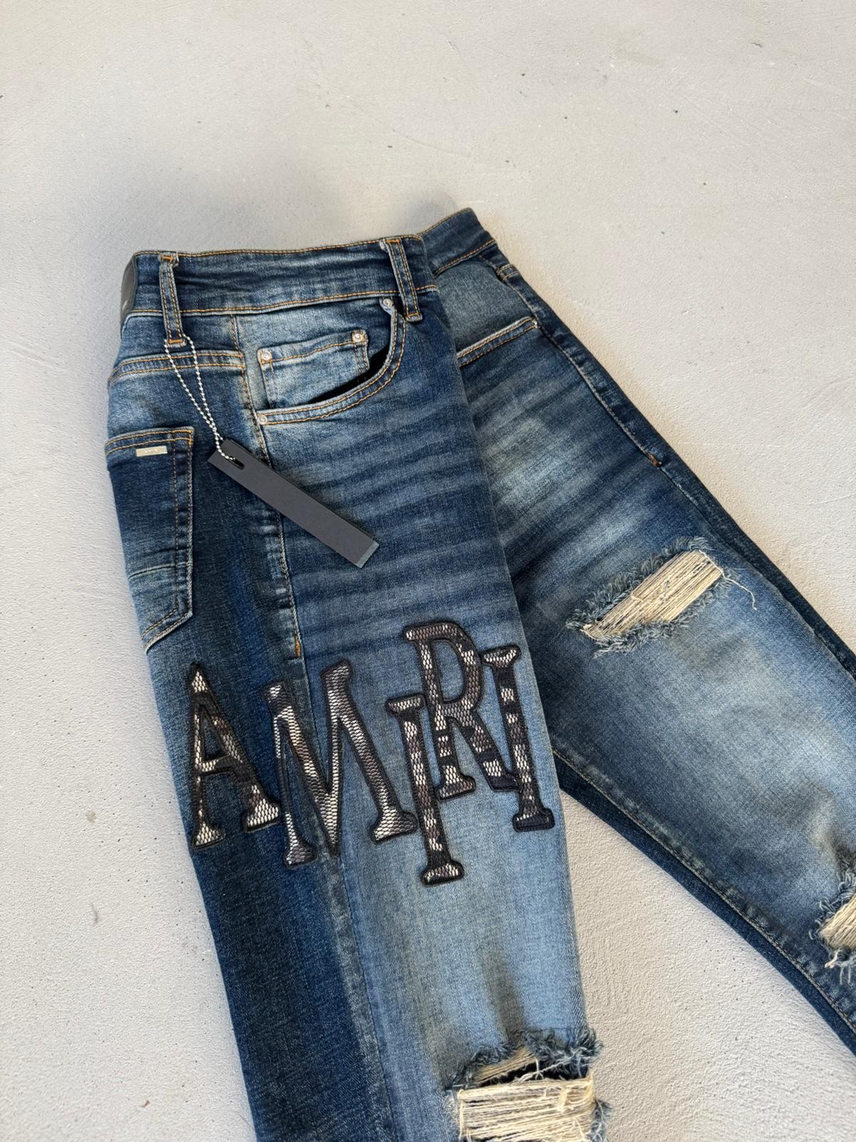 Amiri Koyu Kot Pantolon