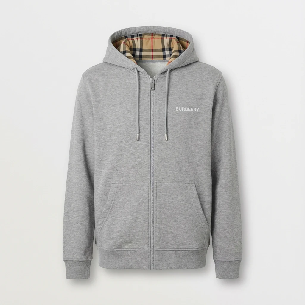 Burberry zip hırka gri