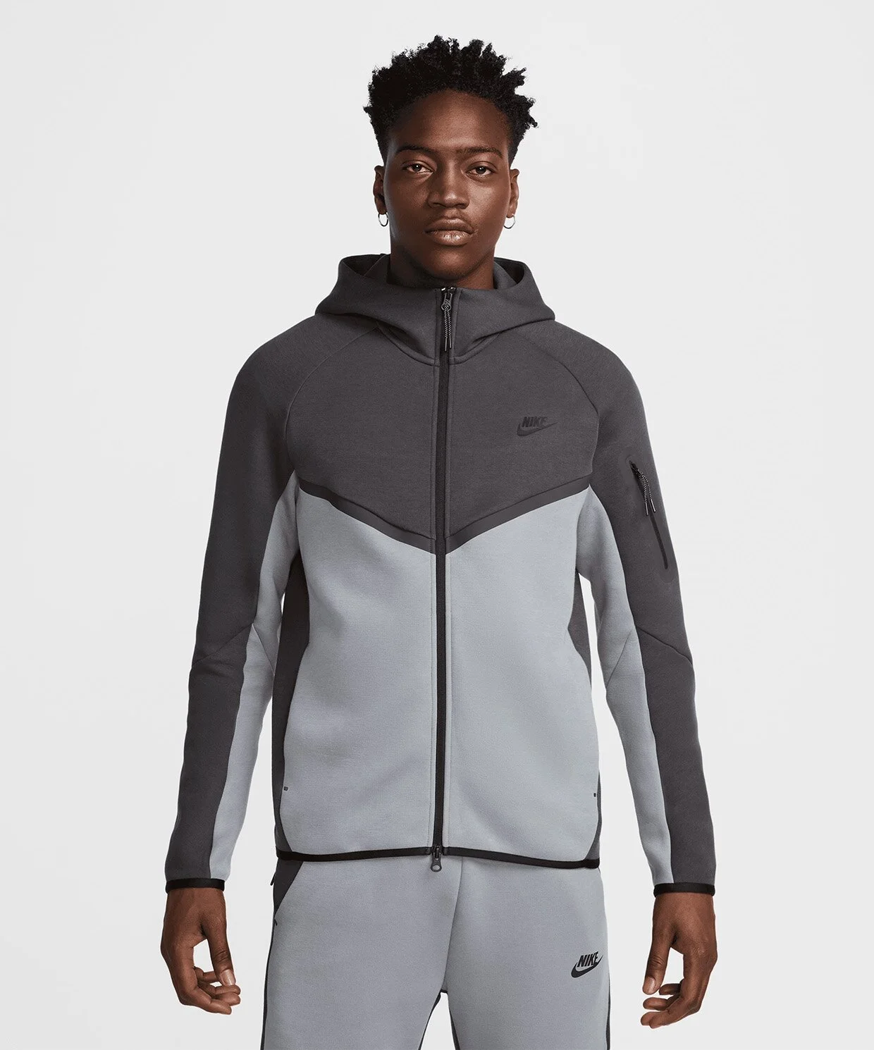 Tech Fleece 2025 Üst Zip - Kemik Gri