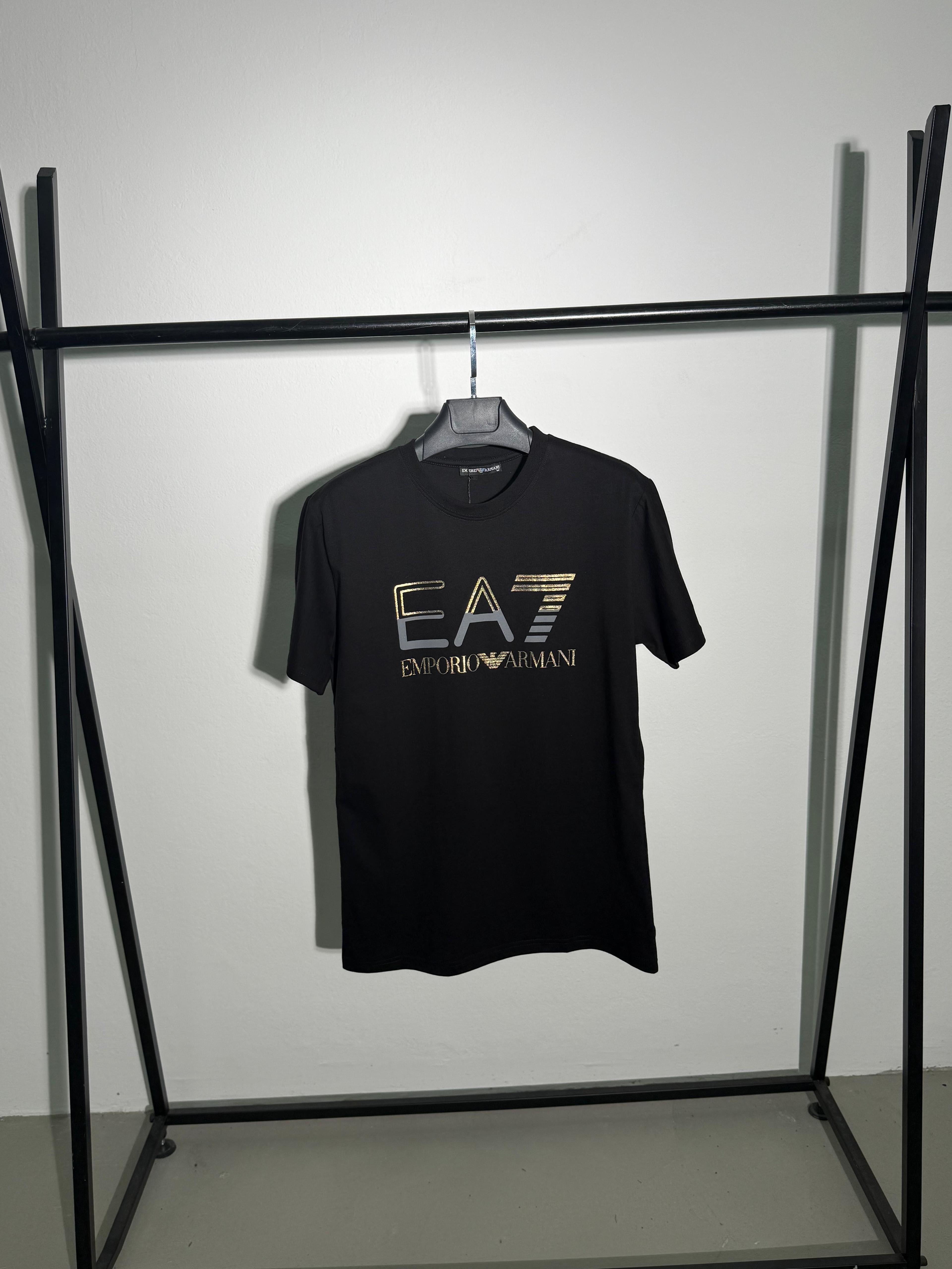 EA7 Altın Rengi Yansıtma Baskı