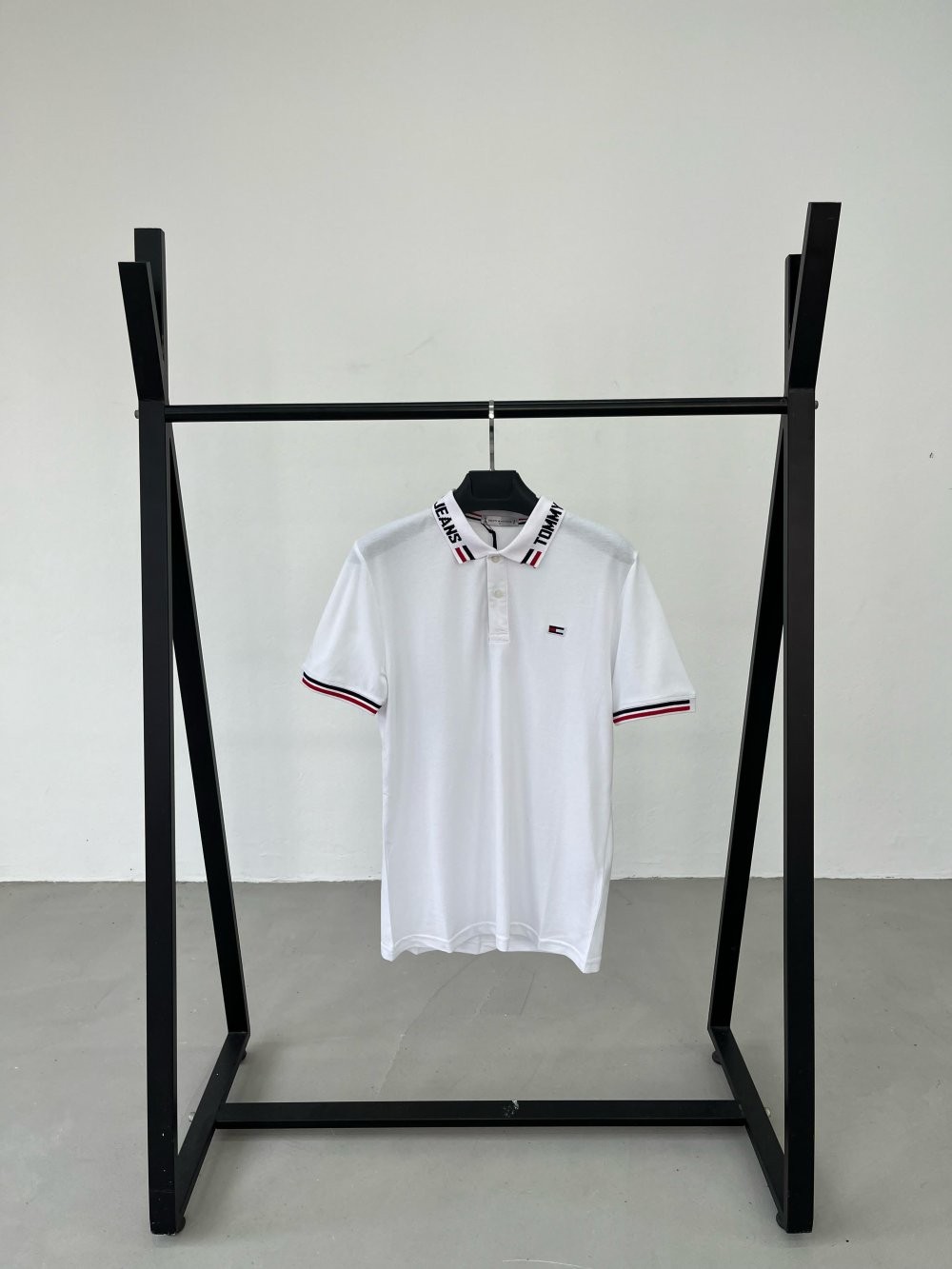Tommy Hilfiger Yaka Detaylı Polo - Beyaz