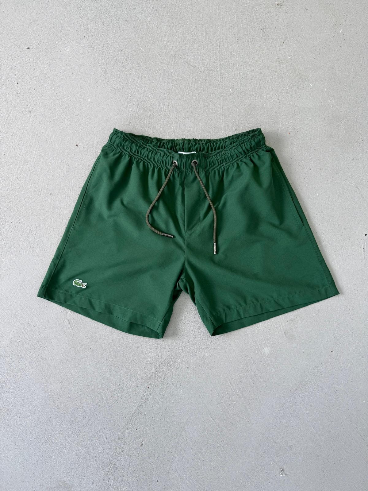 Lacoste Renk Değiştiren Deniz Şortu - Koyu Yeşil