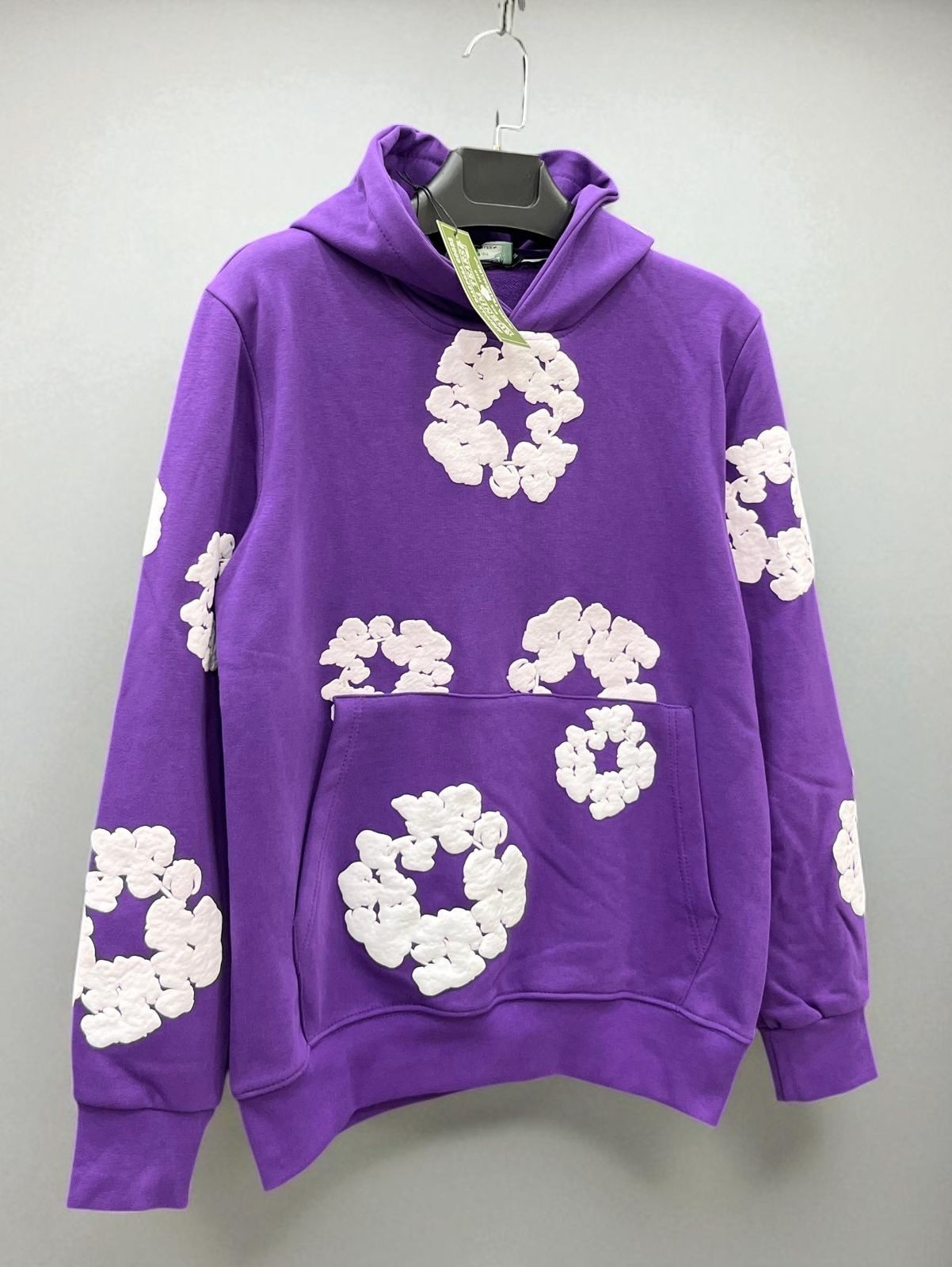 Denim Tears Hoodie - Mor-Beyaz