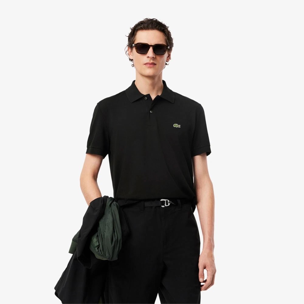 Lacoste Polo Yaka - Siyah