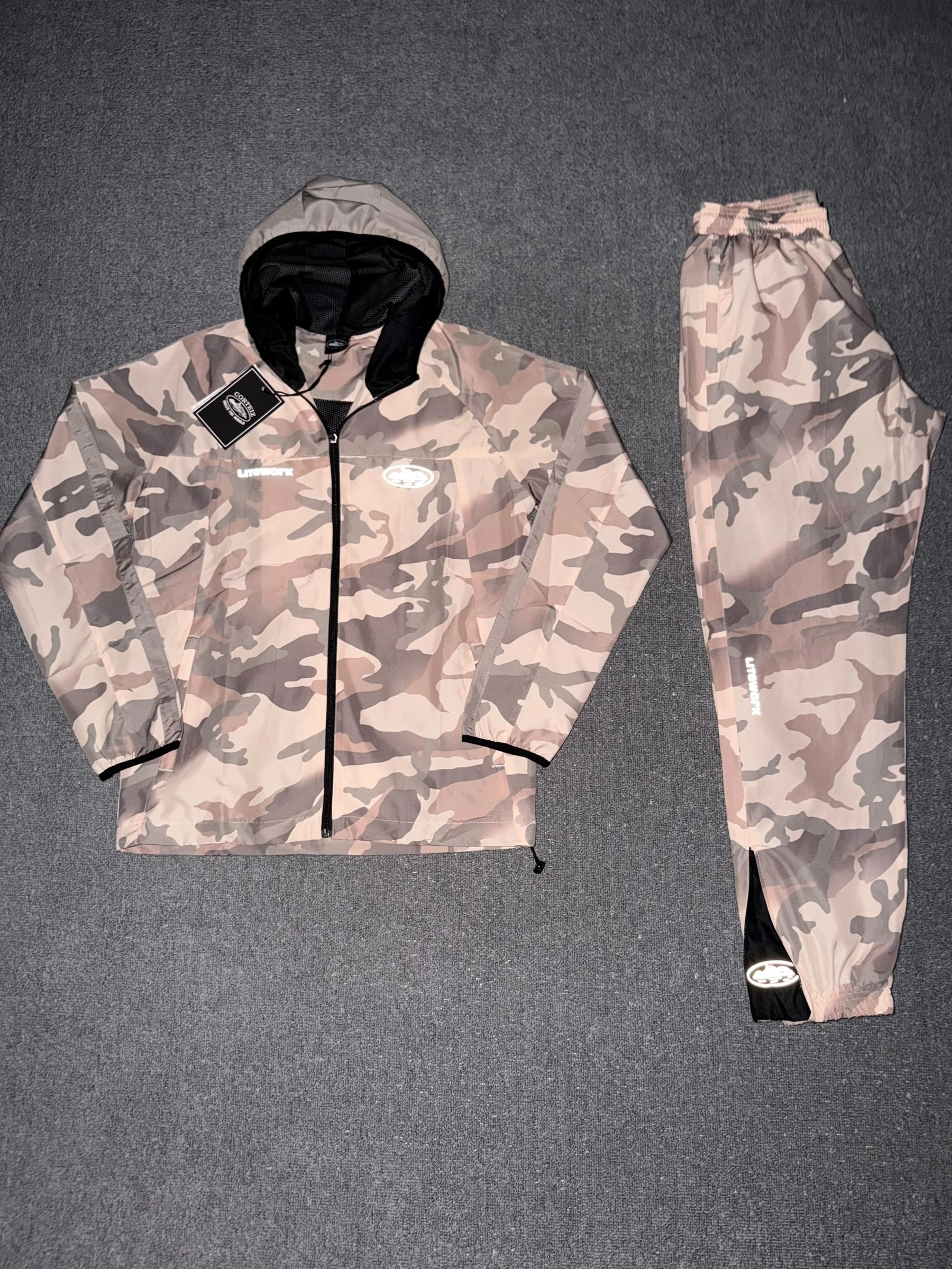 Corteiz Dual-Layer Litework 'Desert Camo Tracksuit