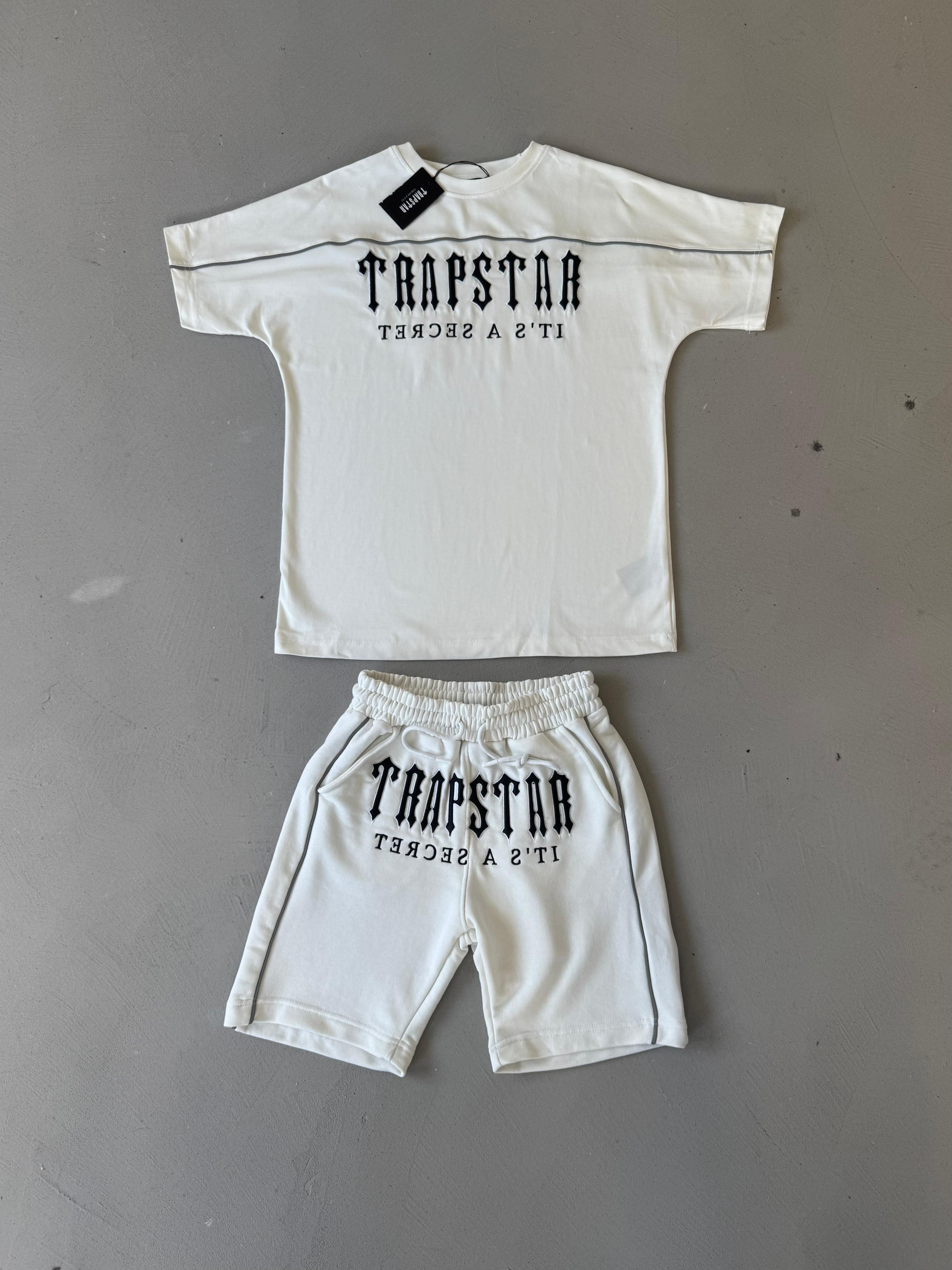 Trapstar Şort Takımı Reflektörlü - Beyaz