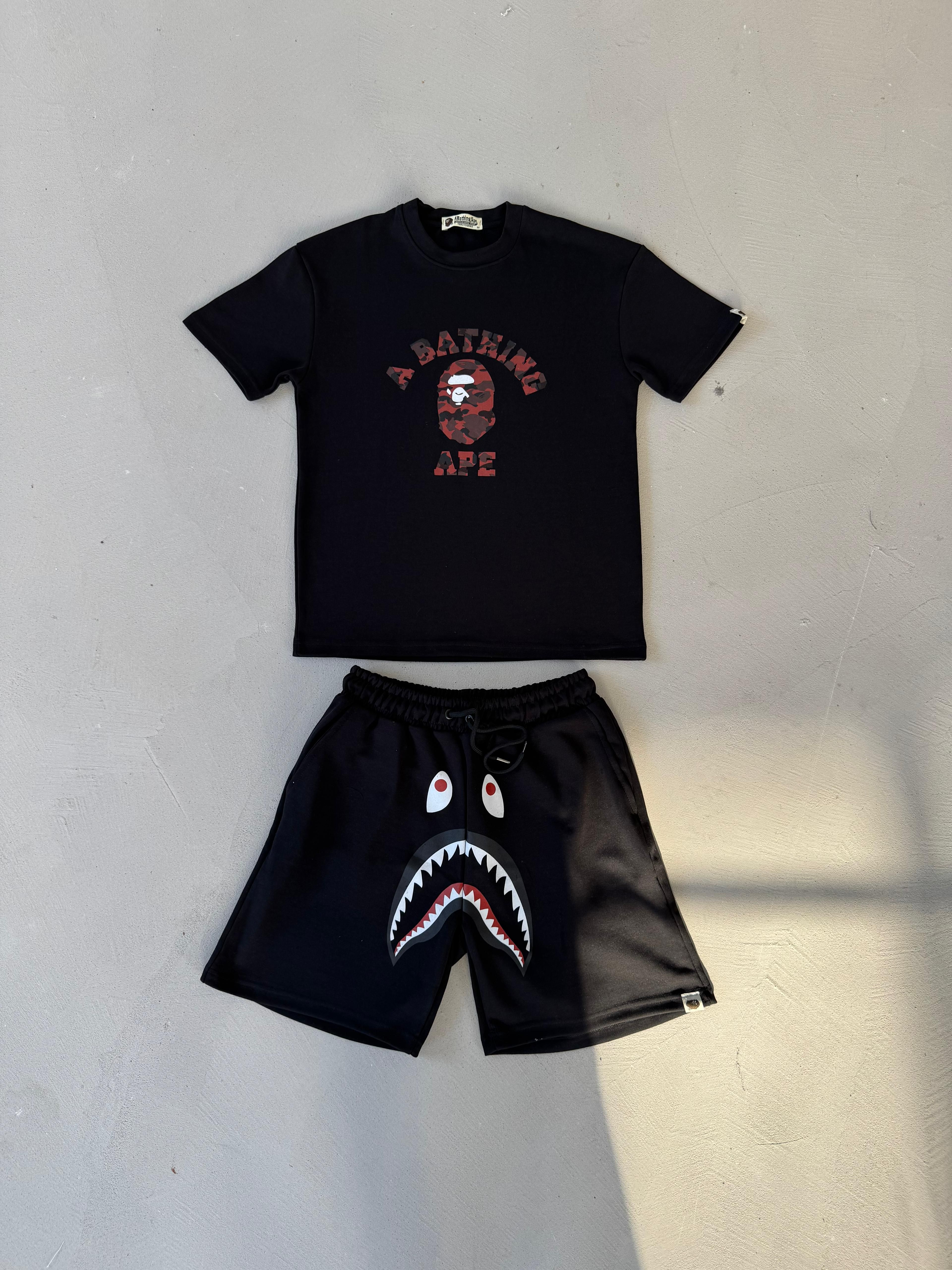 A Bathing Ape Şort Takımı - Siyah