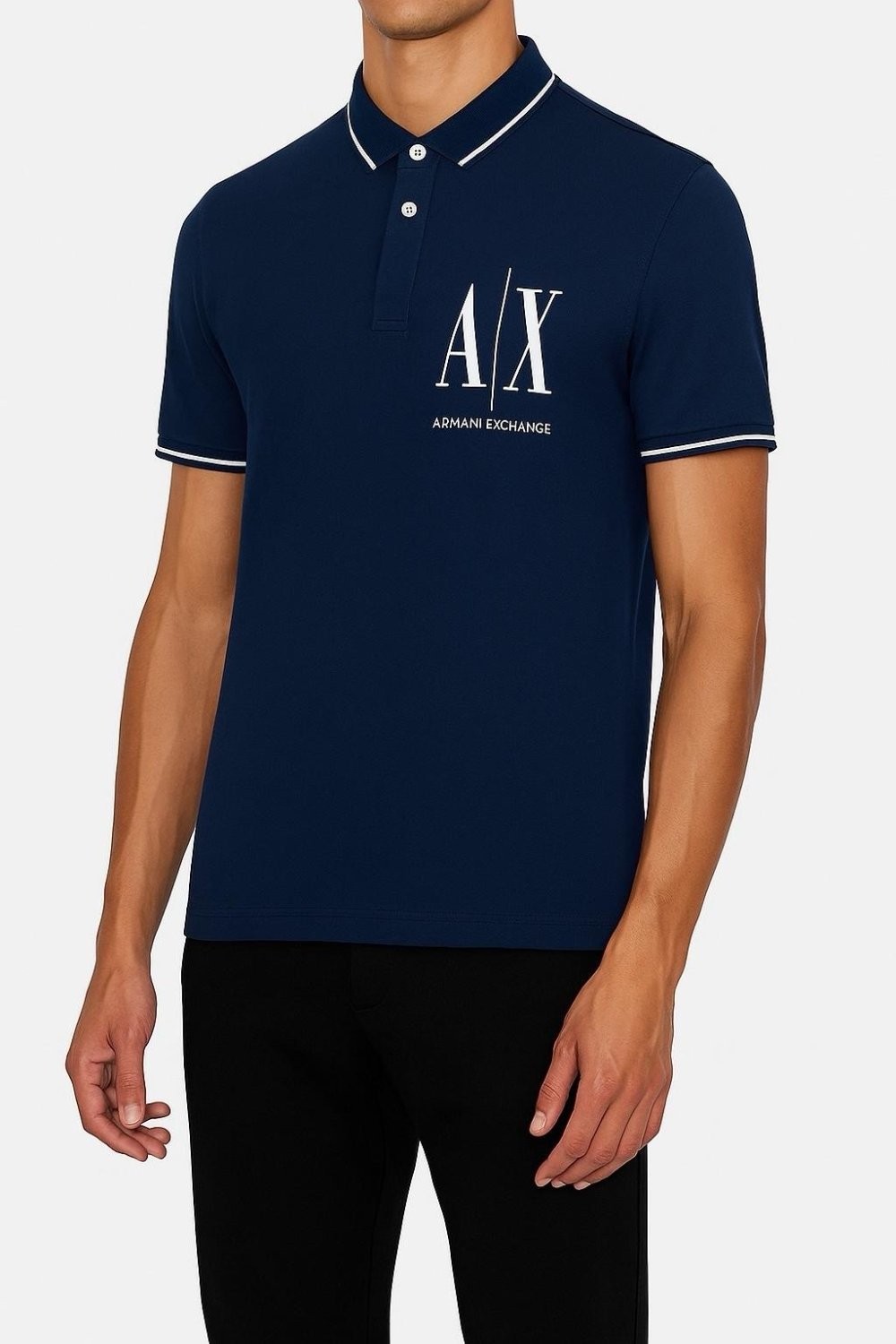 Armani Exchange Polo Yaka - Lacivert