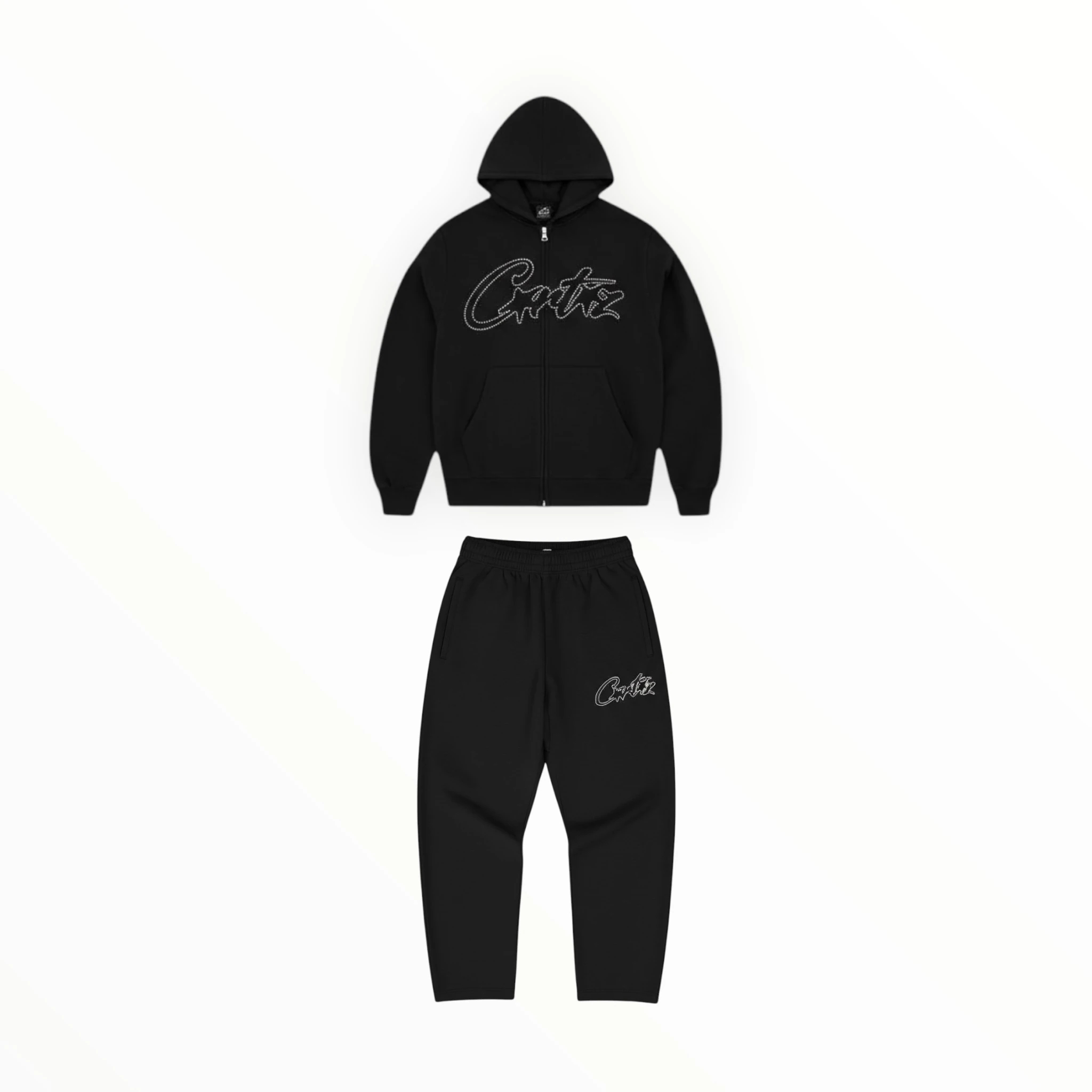 Corteiz Thick Stitch Allstarz Tracksuit  - Siyah