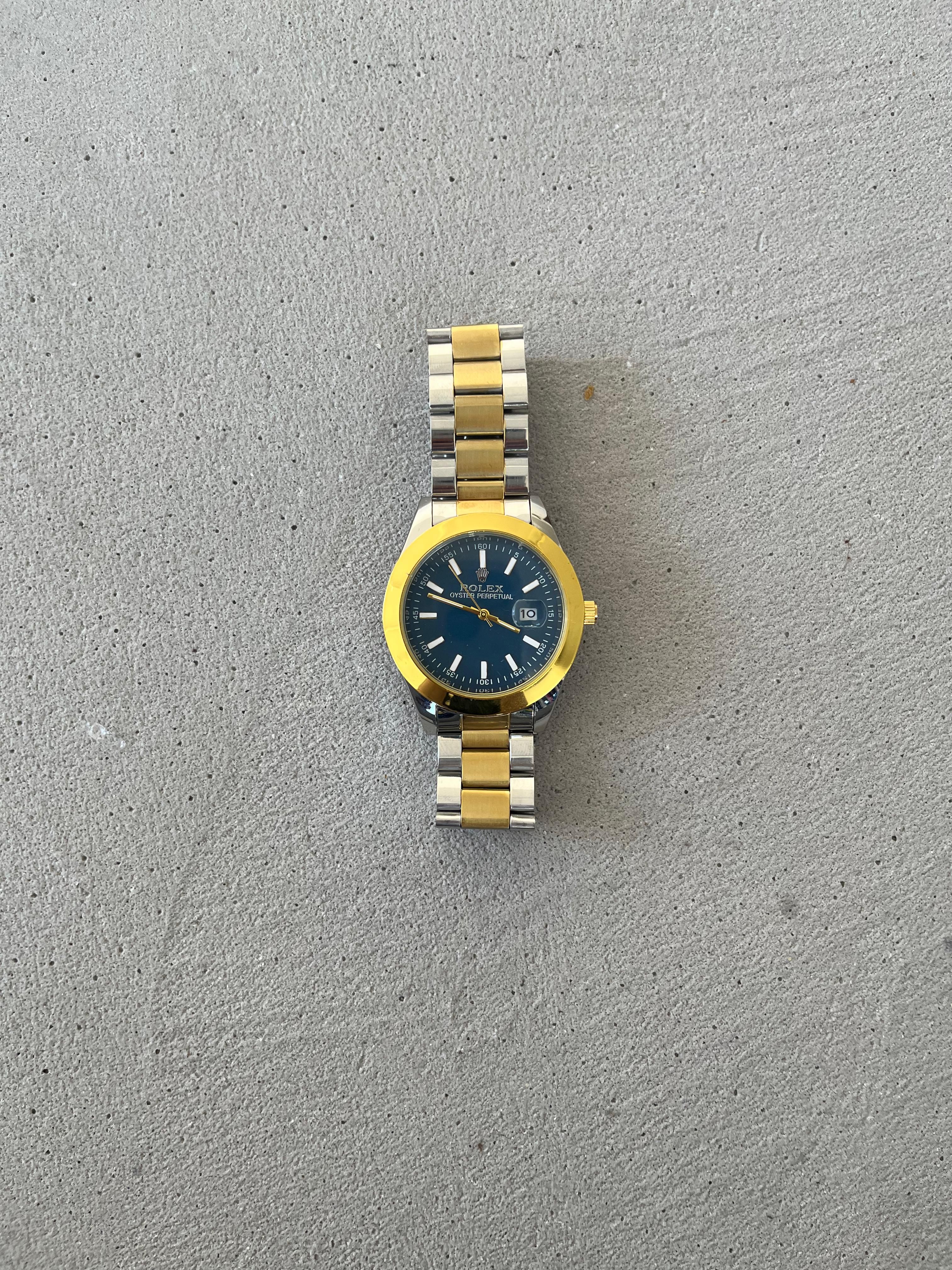 RLX Saat - Sarı Bezel Mavi Kadran
