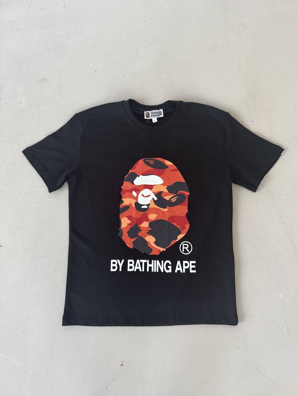 Bape Tişört - By Bathing Ape Logo Kırmızı