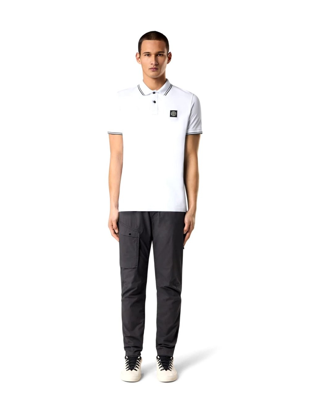 Stone Island Polo Yaka - Beyaz