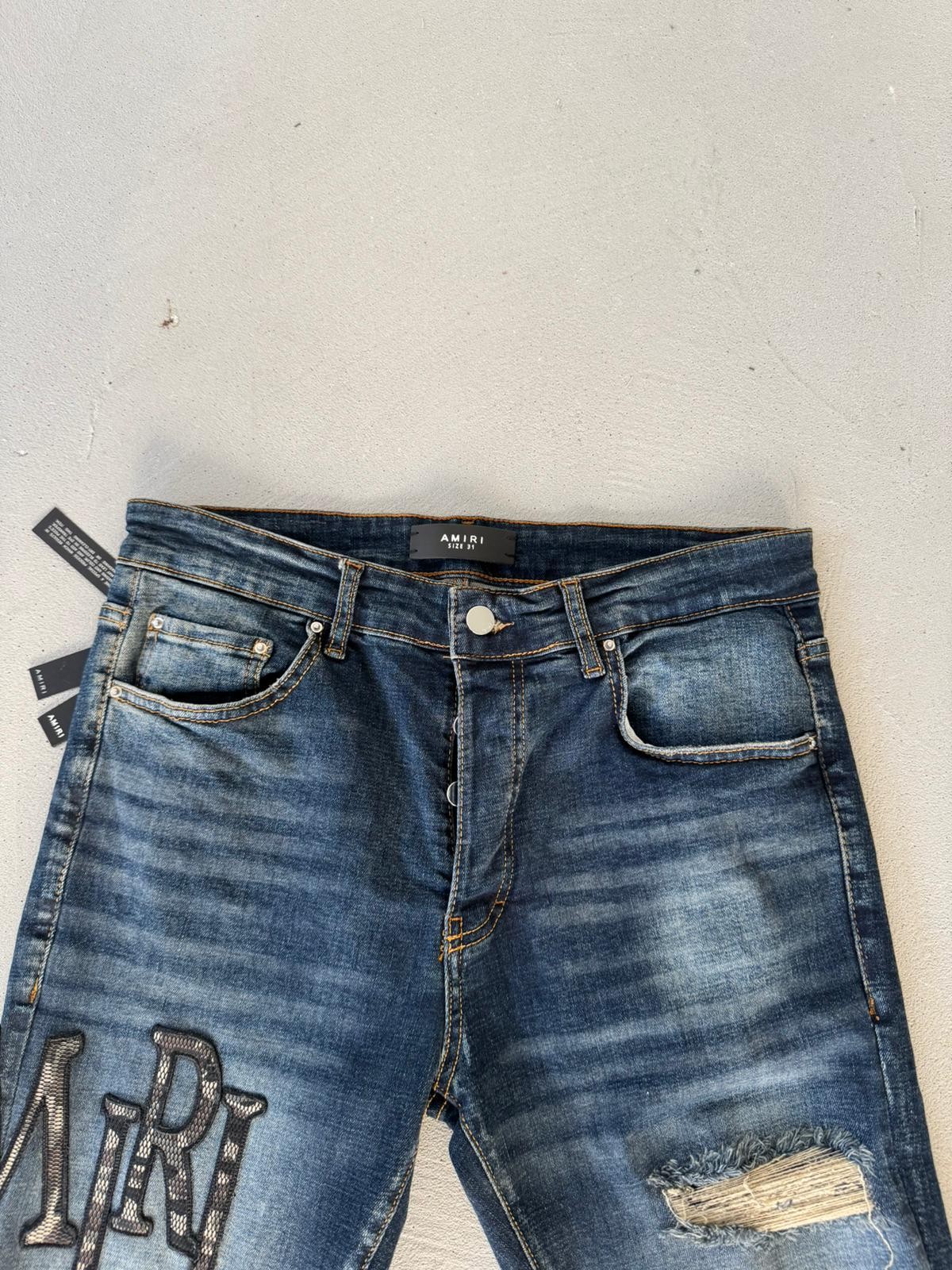 Amiri Koyu Kot Pantolon