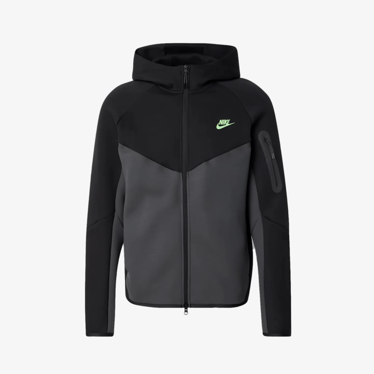 Tech Fleece 2025 Üst Zip - Yeşil Logo