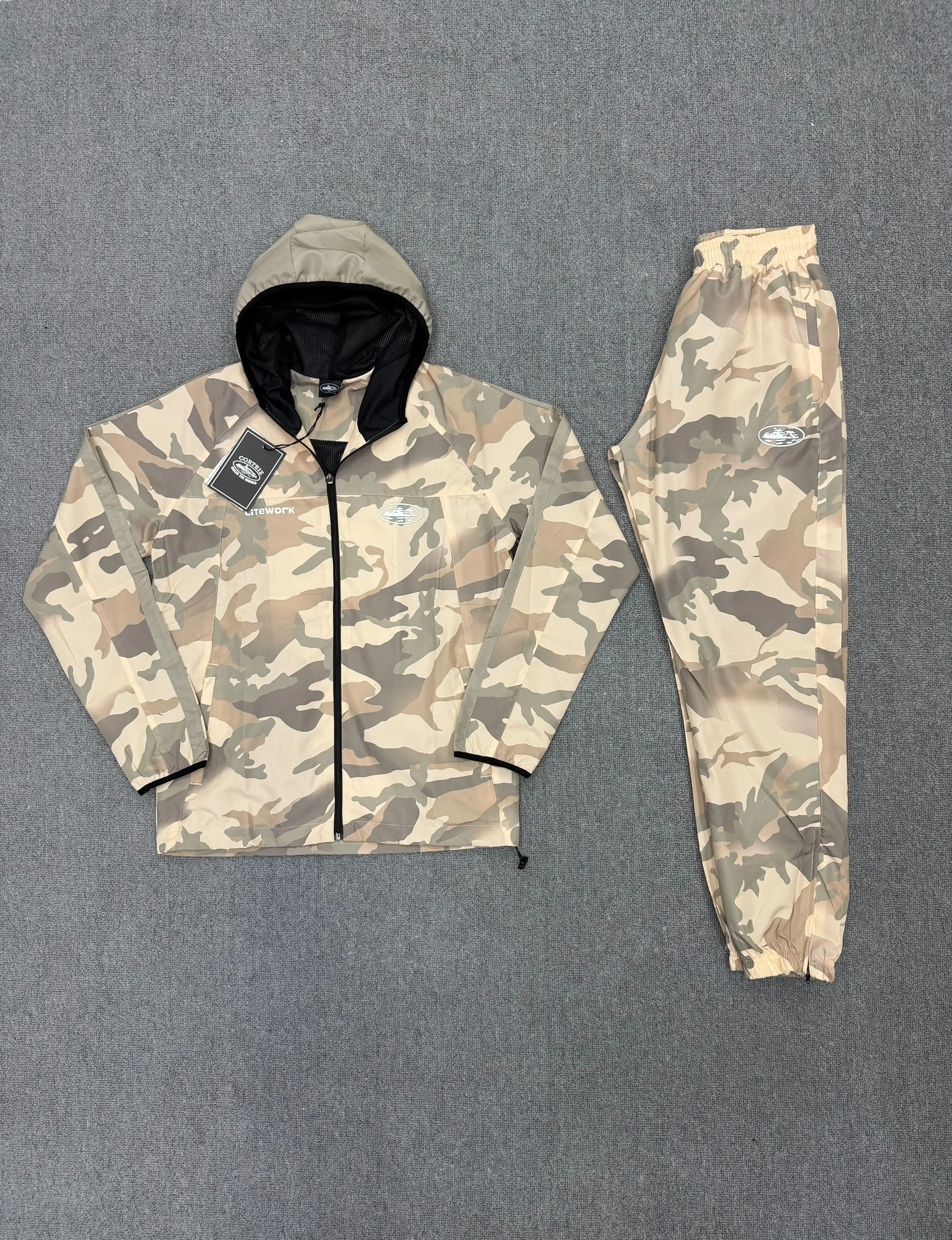 Corteiz Dual-Layer Litework 'Desert Camo Tracksuit