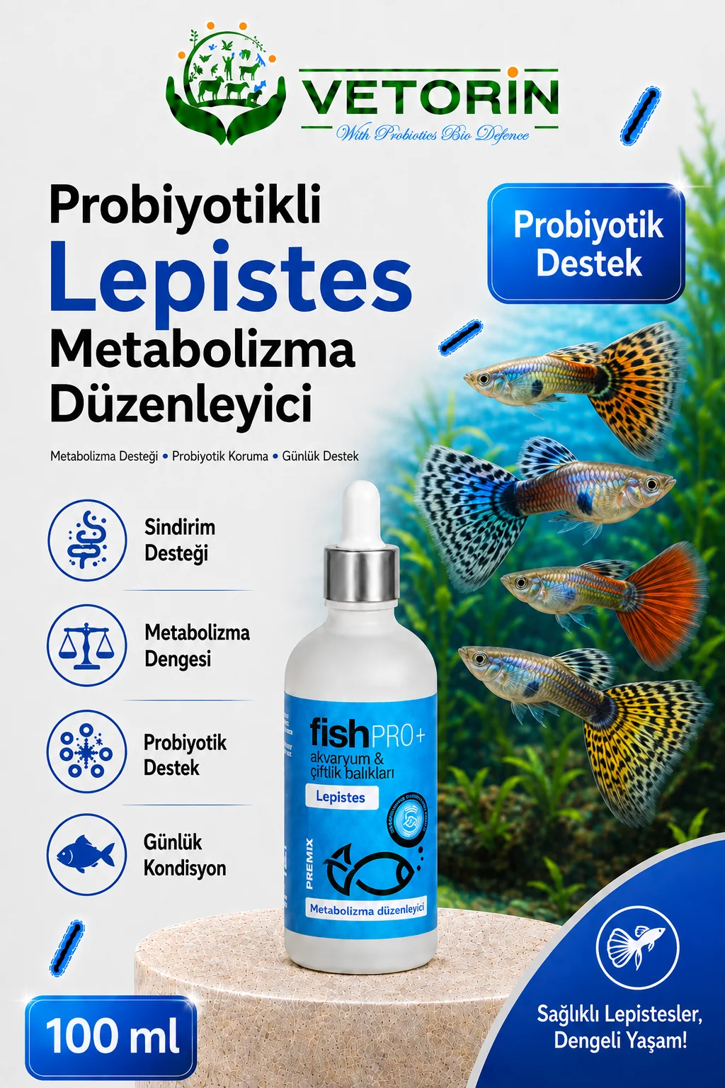 Probiyotikli Lepistes Sindirim ve Metabolizma Düzenleyici 100 ml