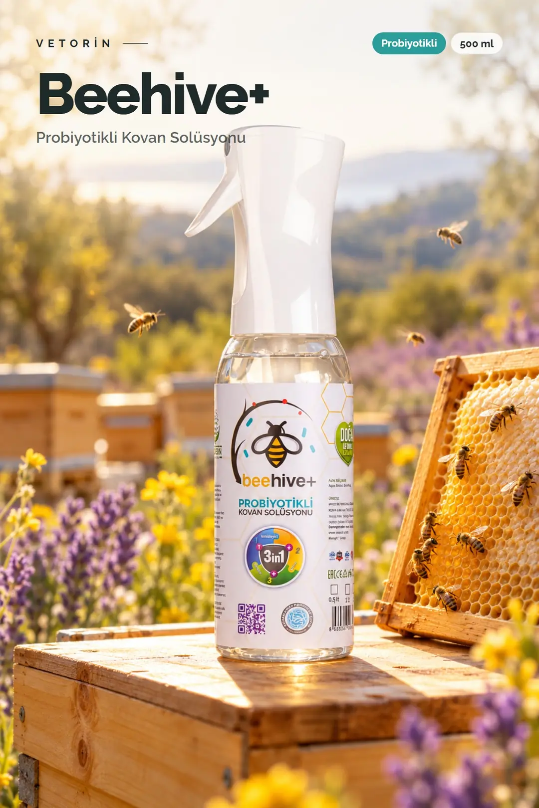 Arı ve Vetorin BeePRO+ / BeeHive+ şişesi