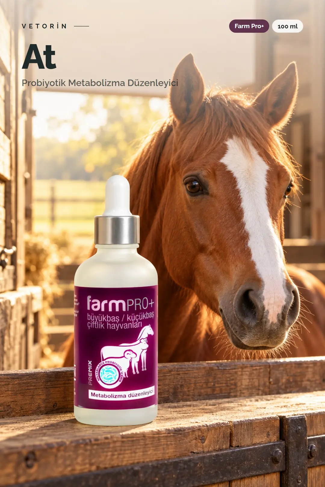 At ve Vetorin Farm Pro+ şişesi
