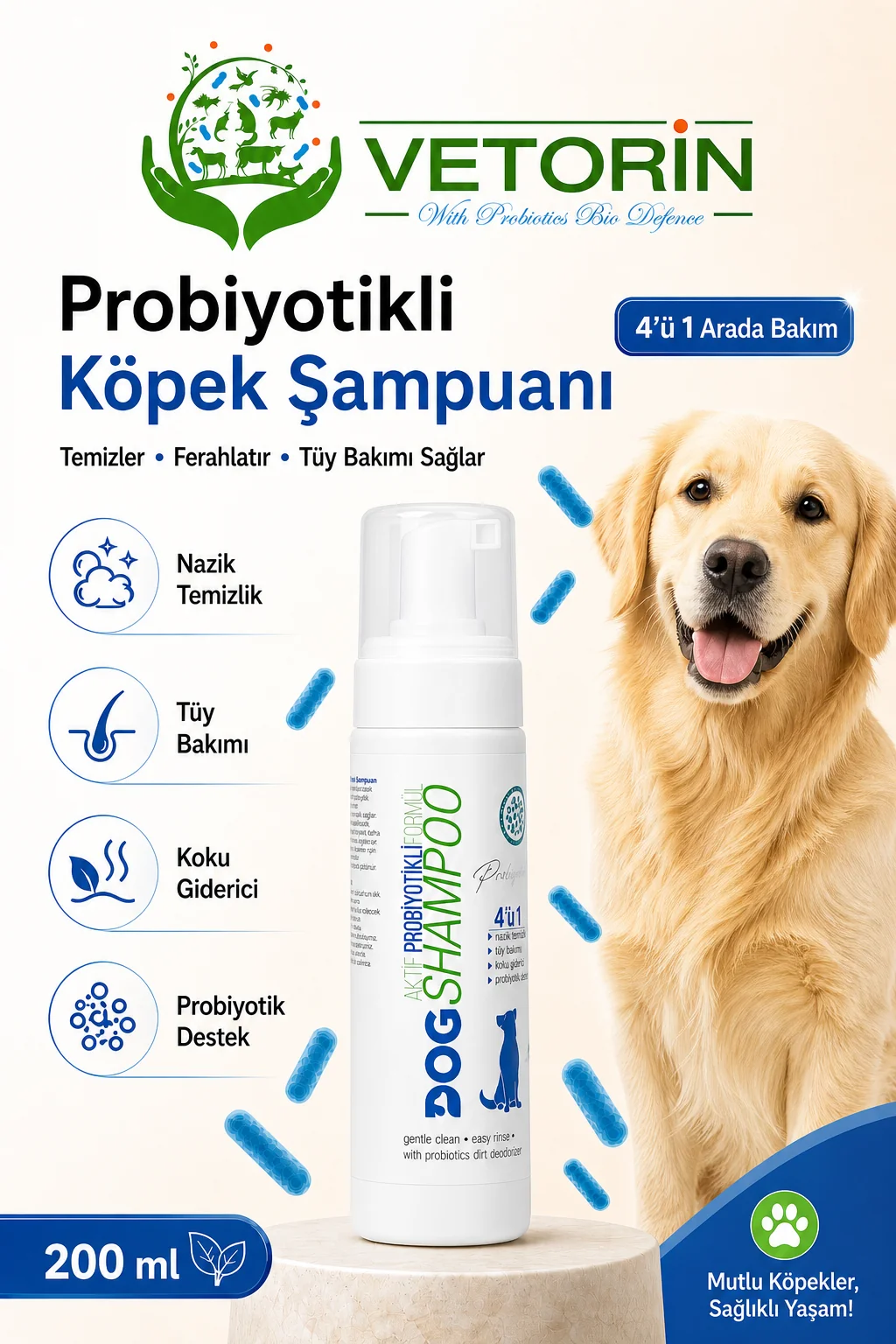 Probiyotikli Köpek Şampuanı 200 ml