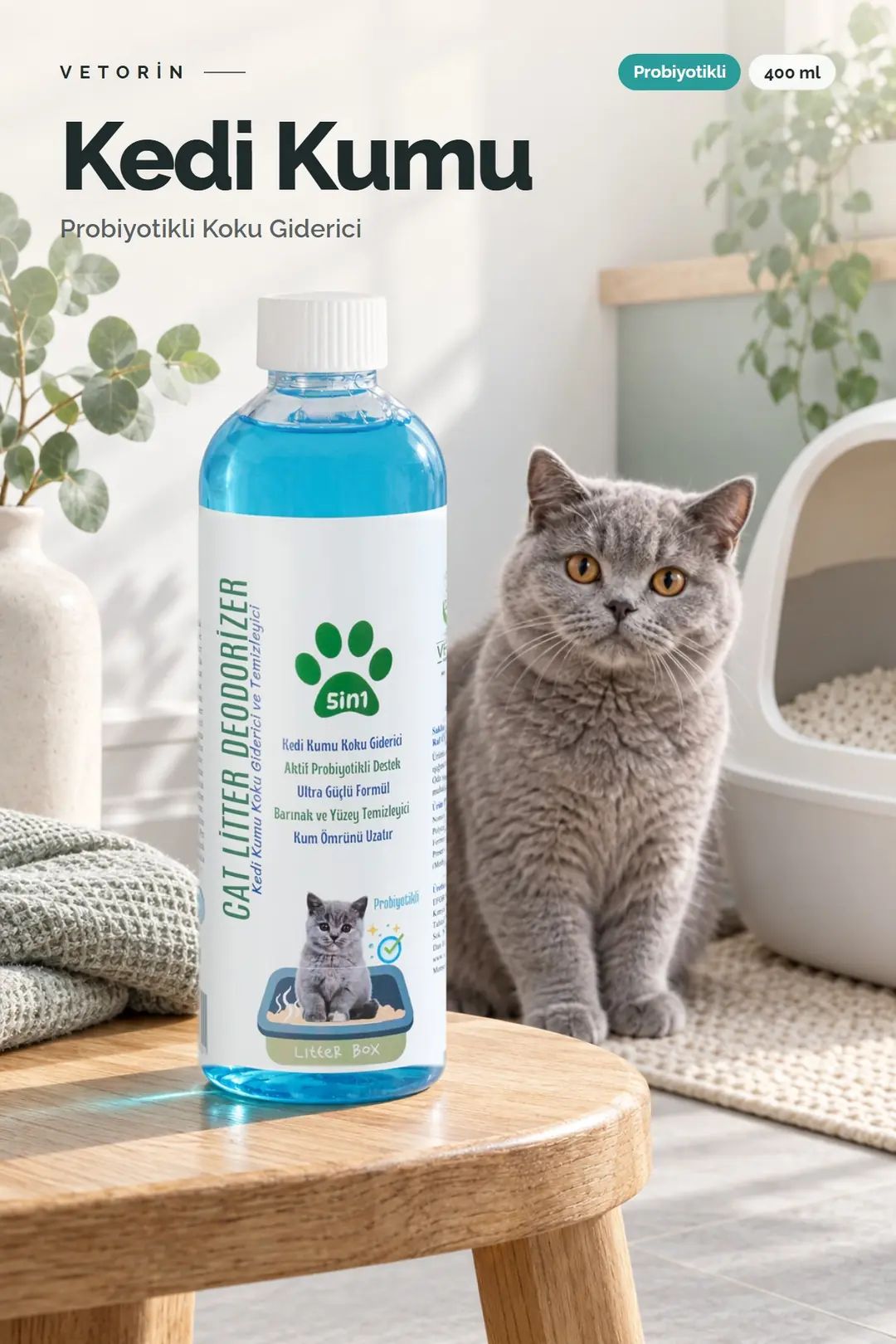 Kedi ve Vetorin Pet Pro+ şişesi
