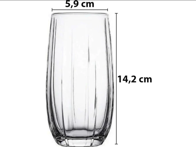 18 Li Linka Bardak Su Bardağı - Meşrubat Bardağı 3 Boy 96820