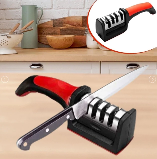 4 Aşamalı Kaymaz Taban Hızlı Bıçak Makas Bileme Aracı