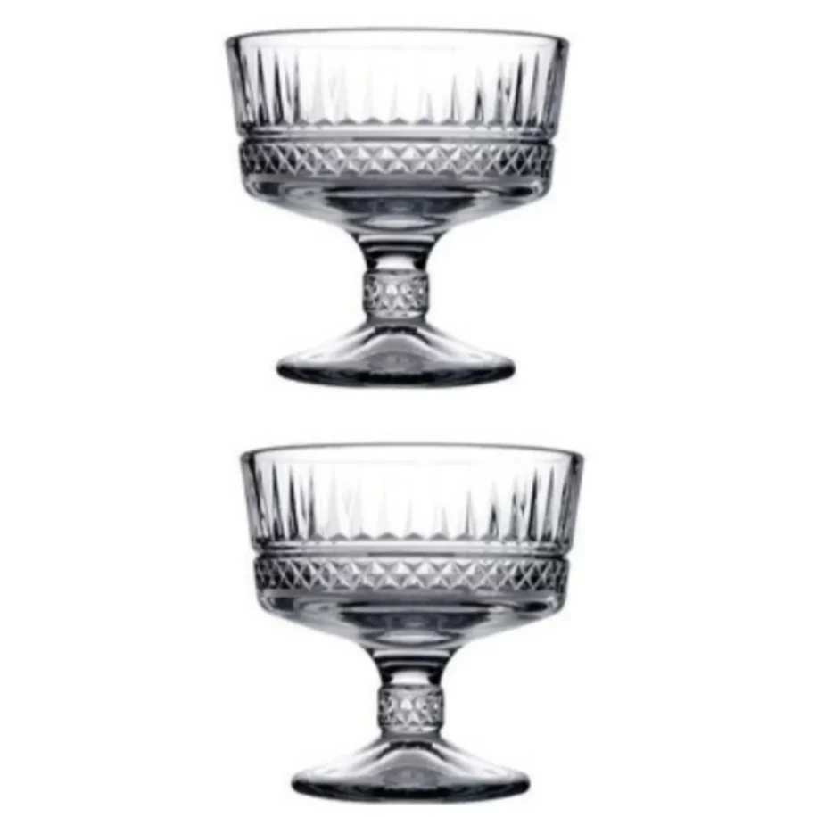 Paşabahçe 2li Elysia Ayaklı Dondurmalık Ve Tatlı Sunumluk Orjin. Kutulu