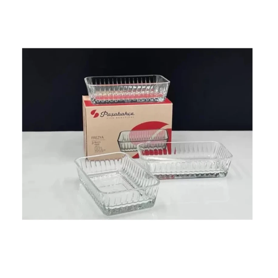 Paşabahçe frezya 3’lü kahvaltılık çerezlik