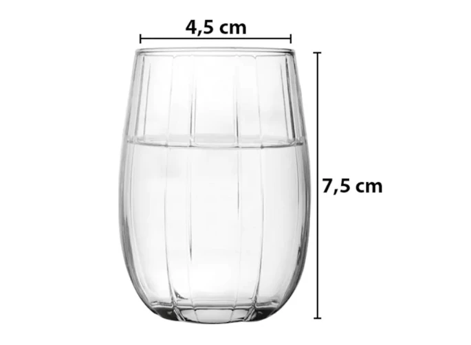 18 Li Linka Bardak Su Bardağı - Meşrubat Bardağı 3 Boy 96820