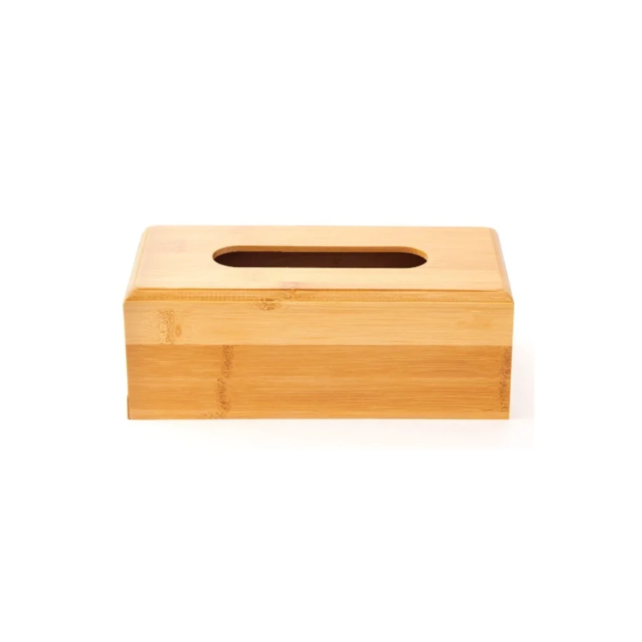 Bambu Peçetelik, 23 cm Masaüstü Peçete Kutusu, Bambu Kağıt Mendil Kutusu