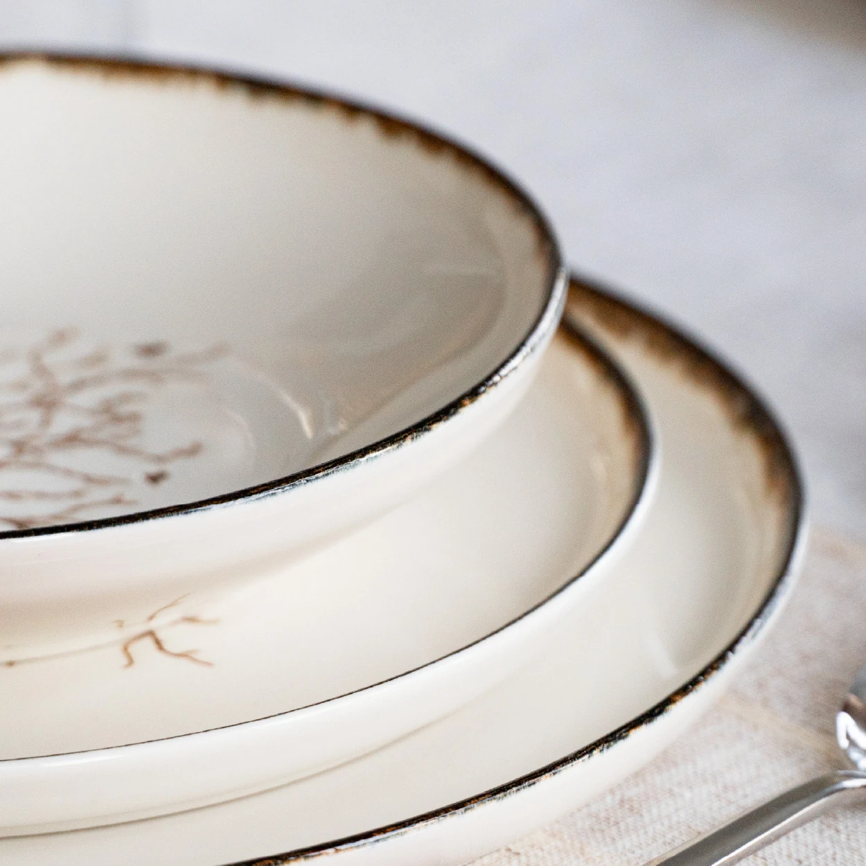 Life Tree Servizio di Piatti Porcellana