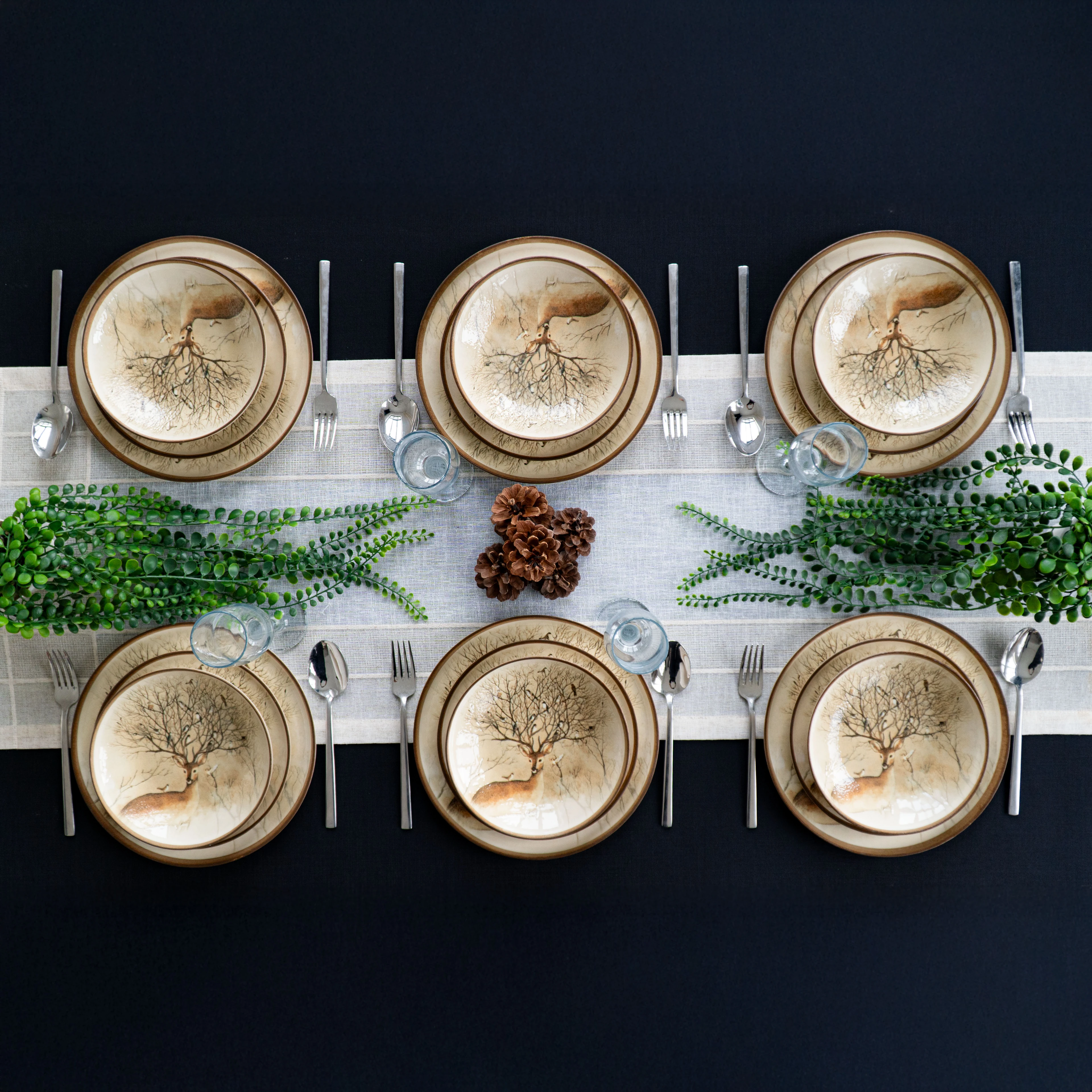 Cerbora Servizio di Piatti Porcellana