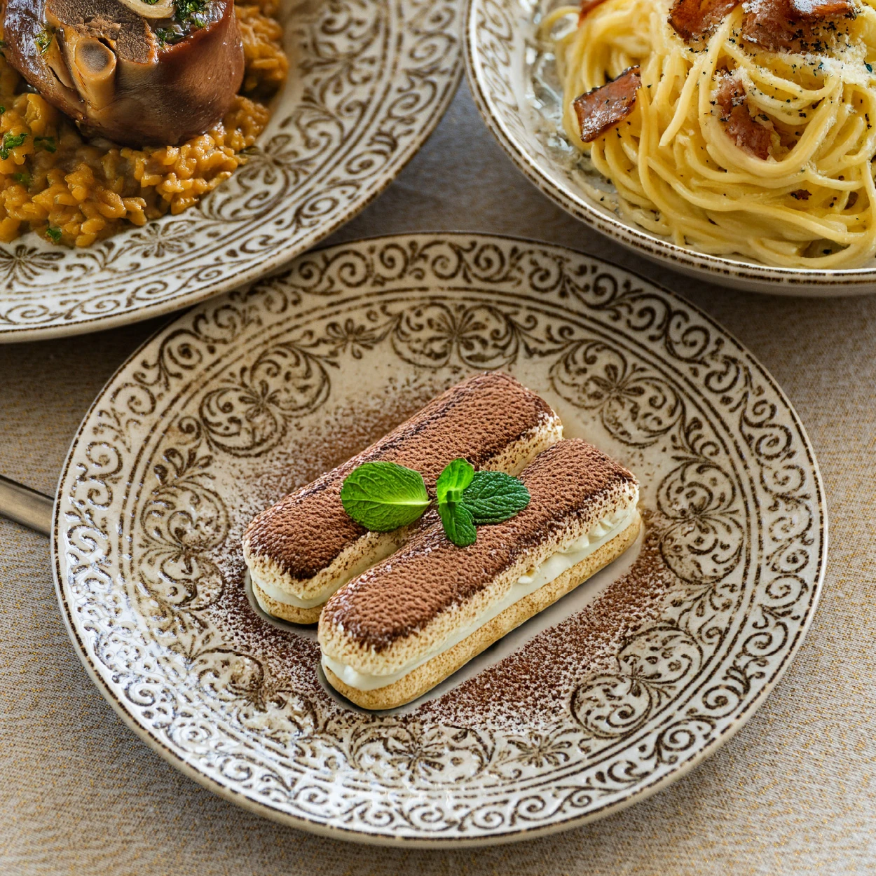 Lusso Servizio di Piatti Porcellana