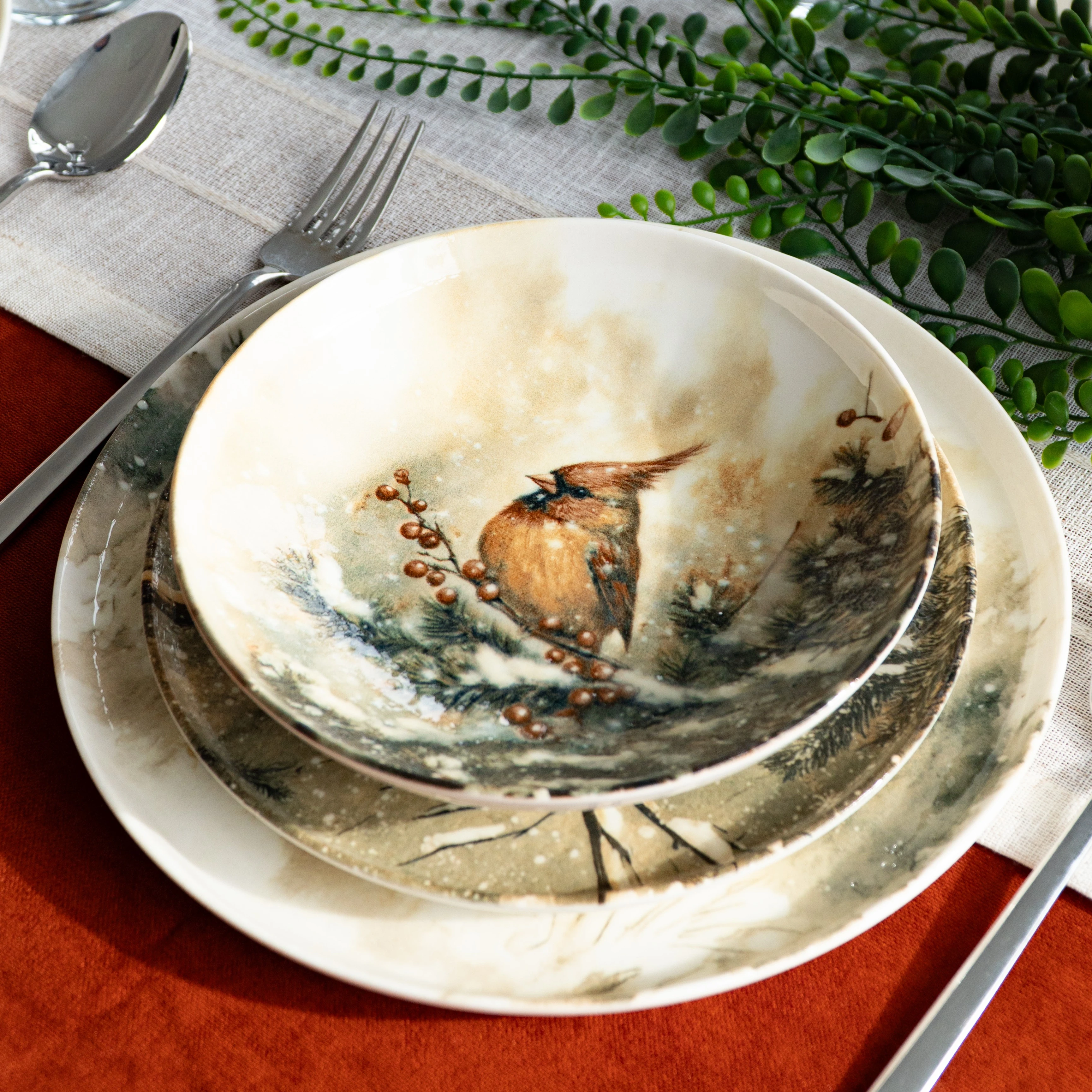 Boscaro Servizio di Piatti Porcellana