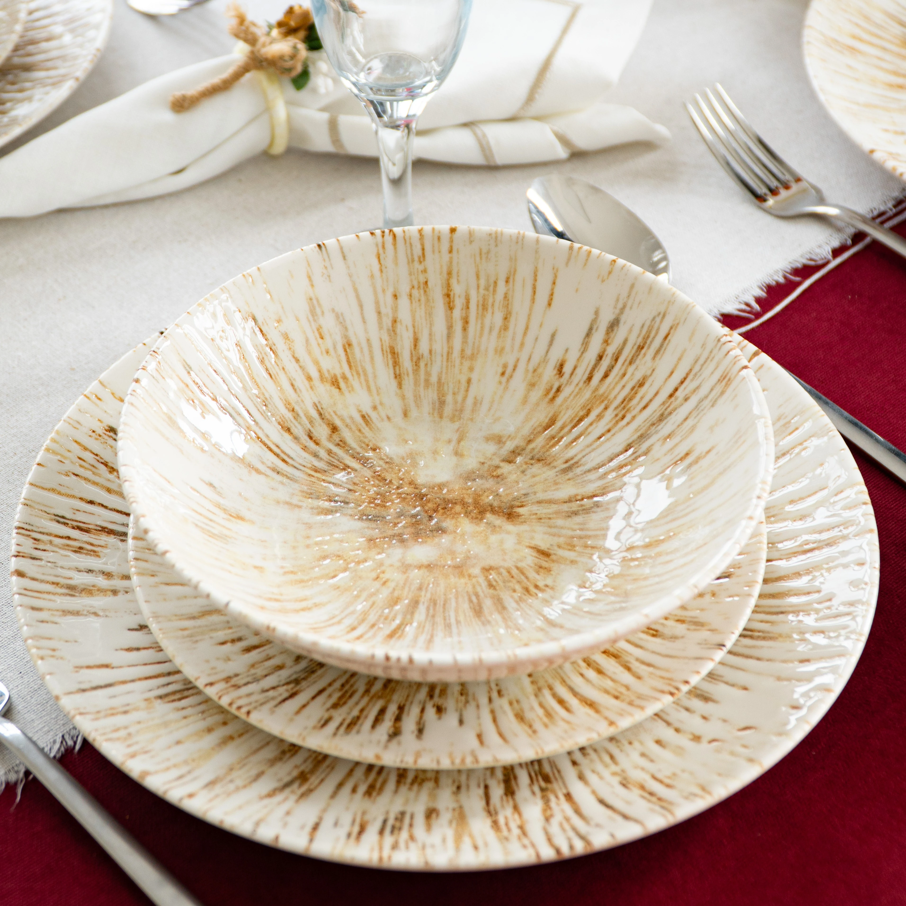 Patara Servizio di Piatti Porcellana