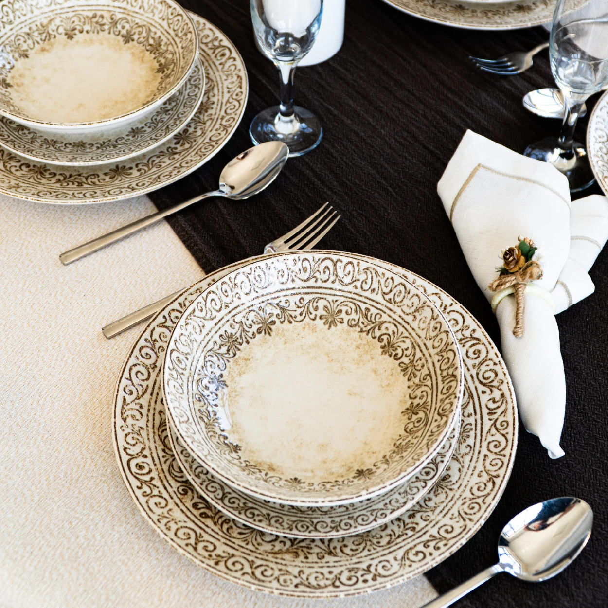 Lusso Servizio di Piatti Porcellana